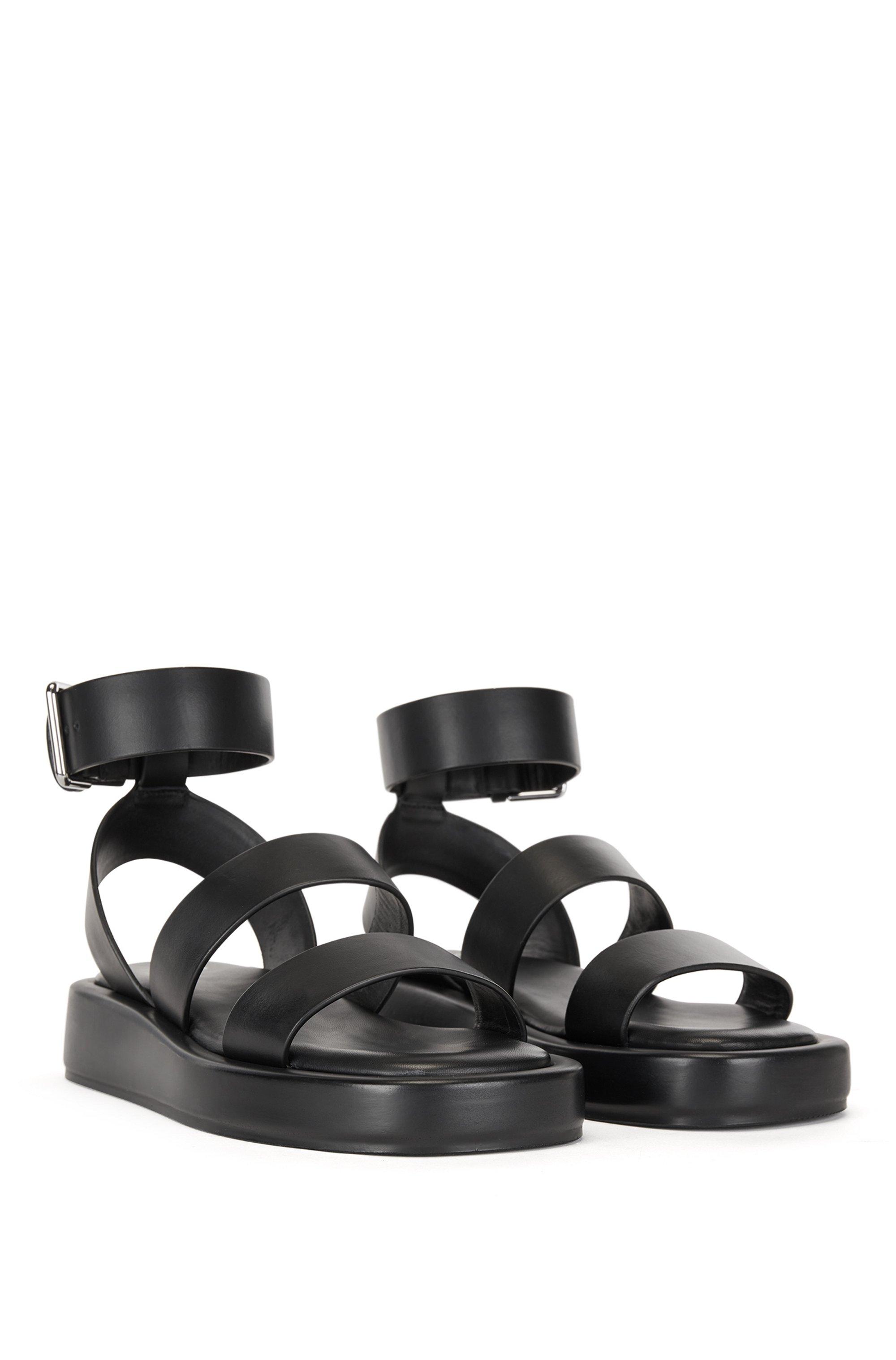 Dames Platte sandalen Dames Schoenen voor voor Platte schoenen voor Platte  sandalen Ash Leer Ugo Sandalen Met Bandjes in het Zwart allware.com.br
