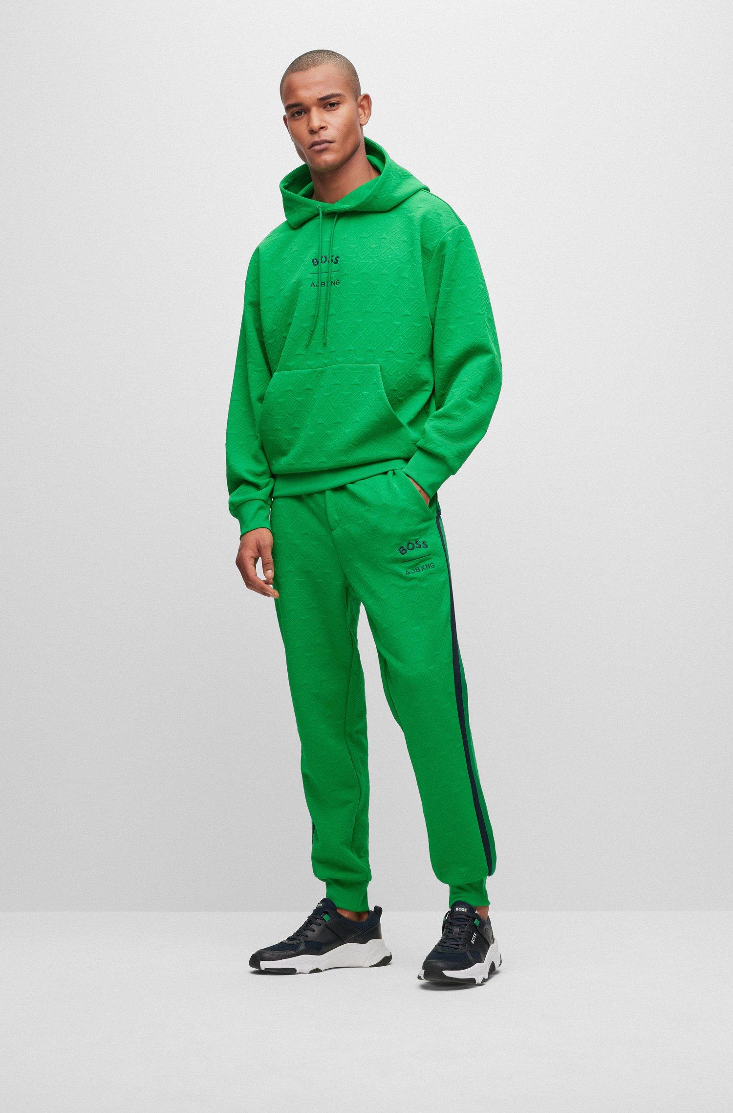 Khaki green hugo boss tracksuit hot sale