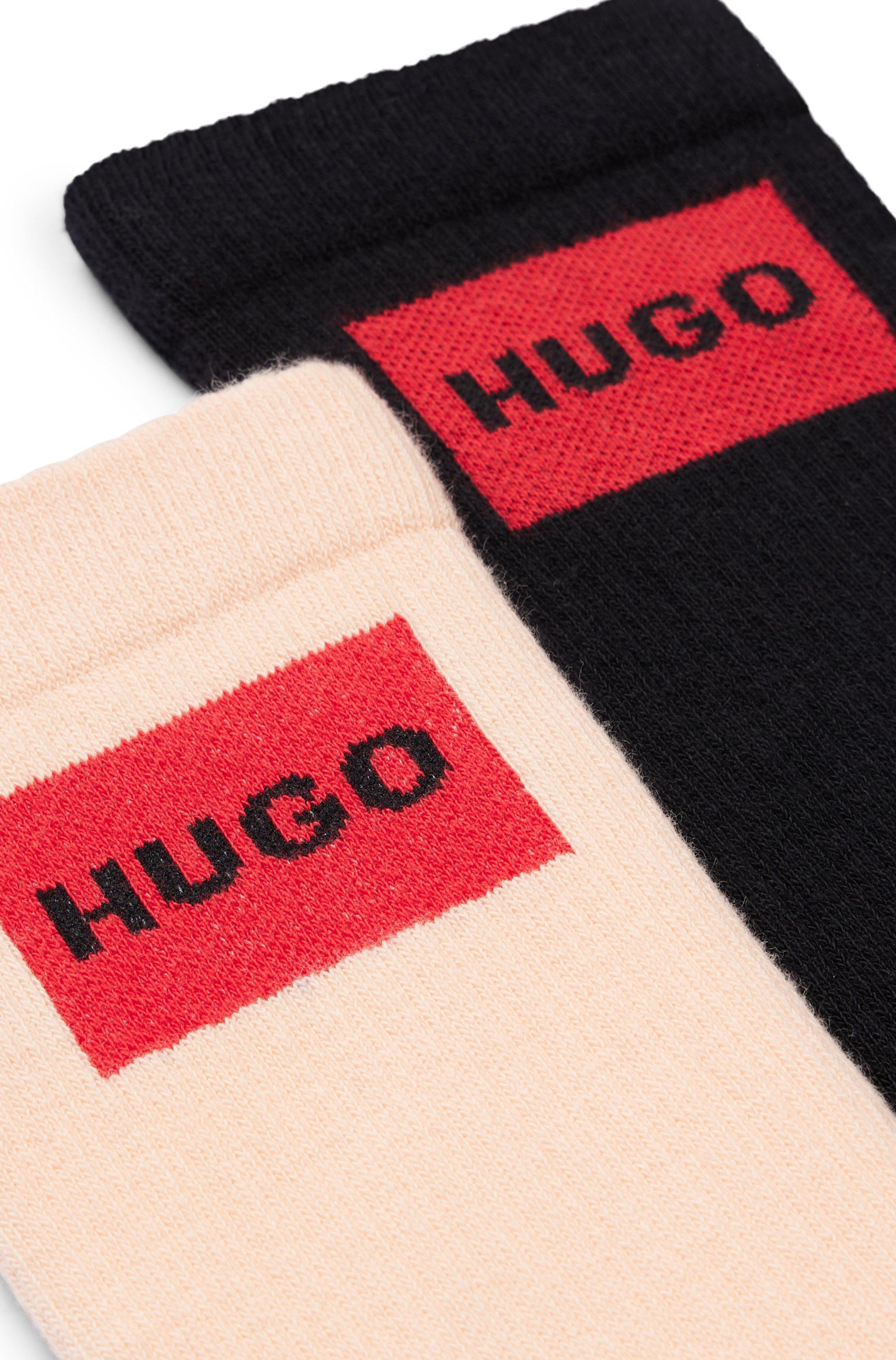 BOSS by HUGO BOSS Two-pack Of Short-length Socks With Logo Detail in Black  for Men | Lyst
