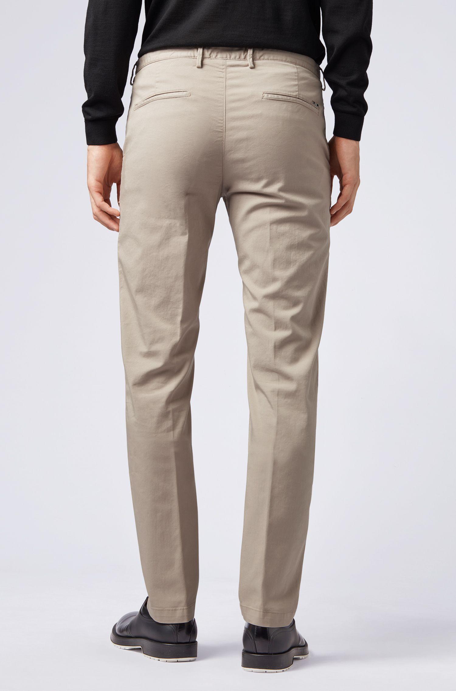 BOSS by Hugo Boss Chino Slim Fit En Gabardine De Coton Stretch in Natural for Men Lyst