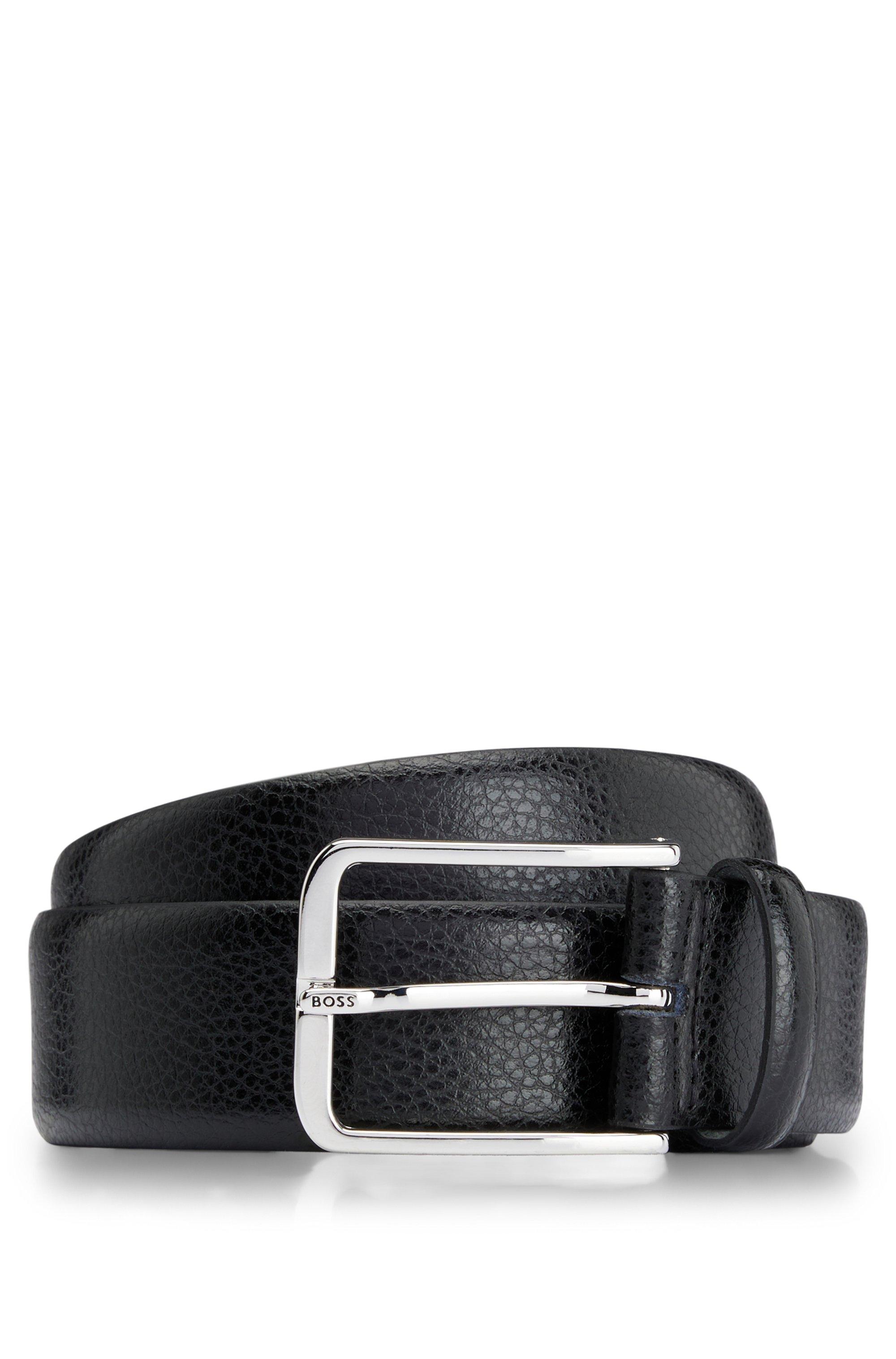 hugo boss belt leather