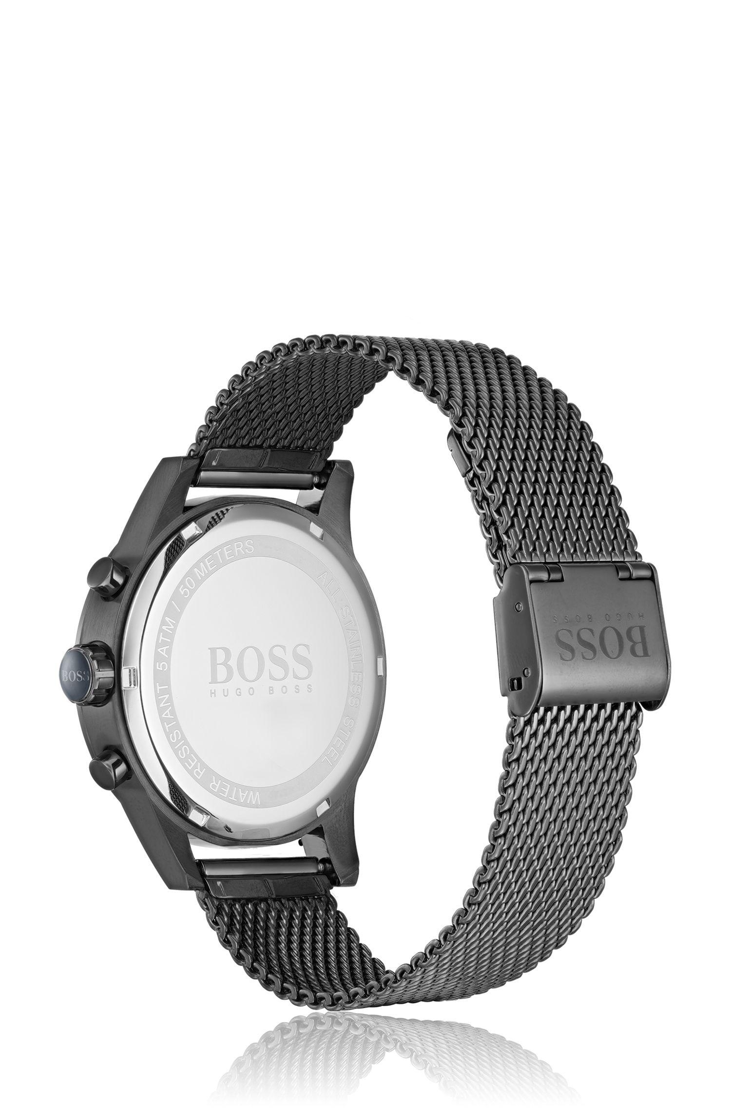 hugo boss jet men's stainless steel bracelet watch