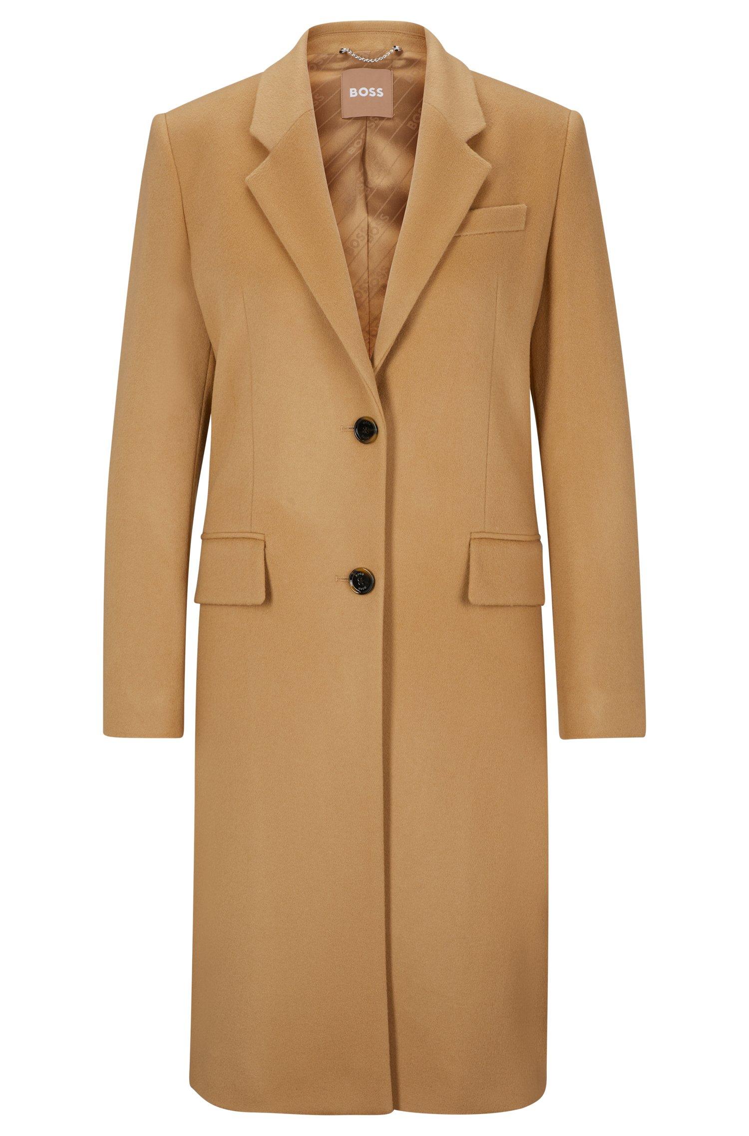 Hugo boss online slim fit overcoat