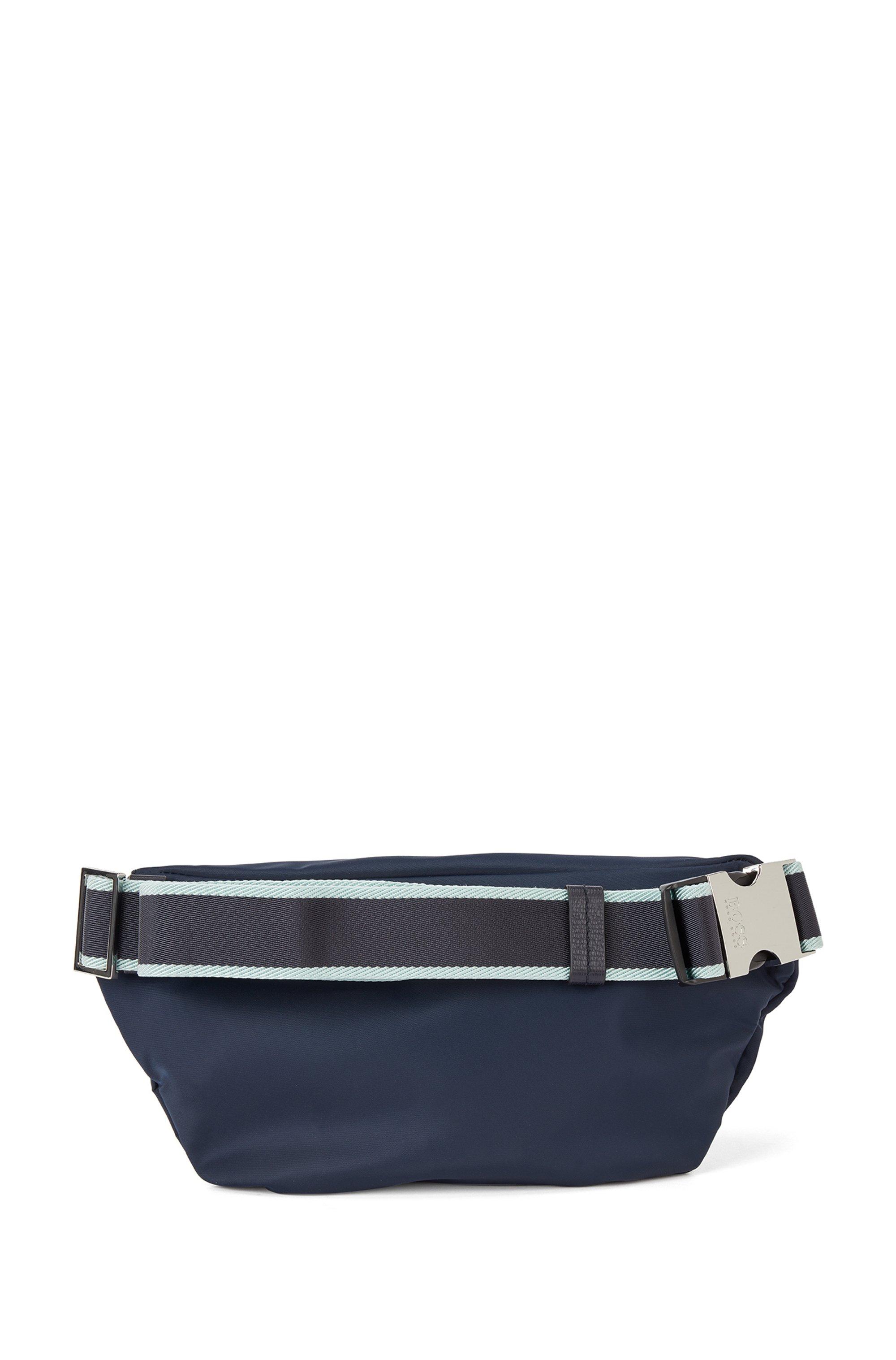 BOSS by HUGO BOSS Belt Bag With Trims In Printed Italian Leather in Blue  for Men | Lyst