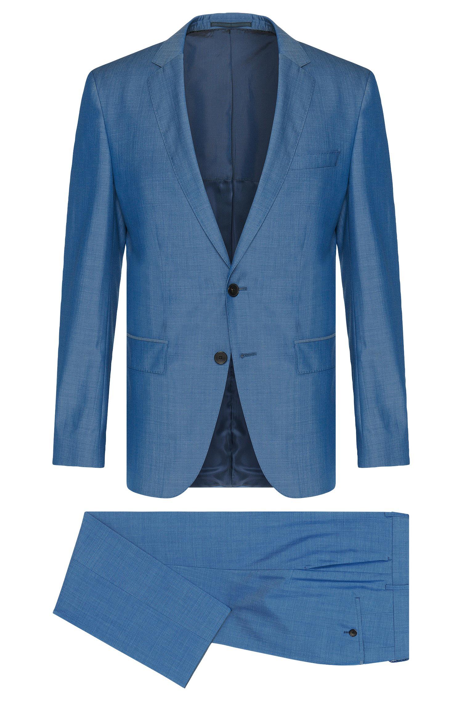 BOSS by HUGO BOSS Italian Super 130 Virgin Wool Suit, Slim Fit |  Huge/genius in Blue for Men | Lyst