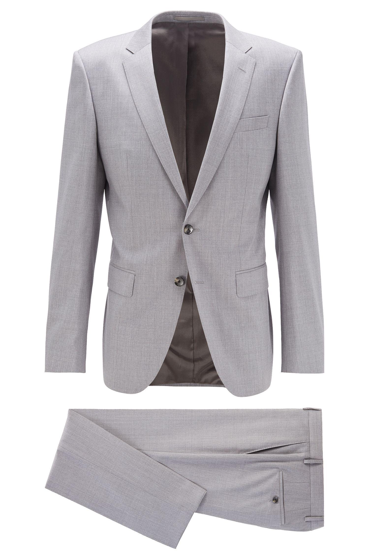 BOSS by Hugo Boss Slim Fit Suit In Virgin Wool With Natural Stretch in