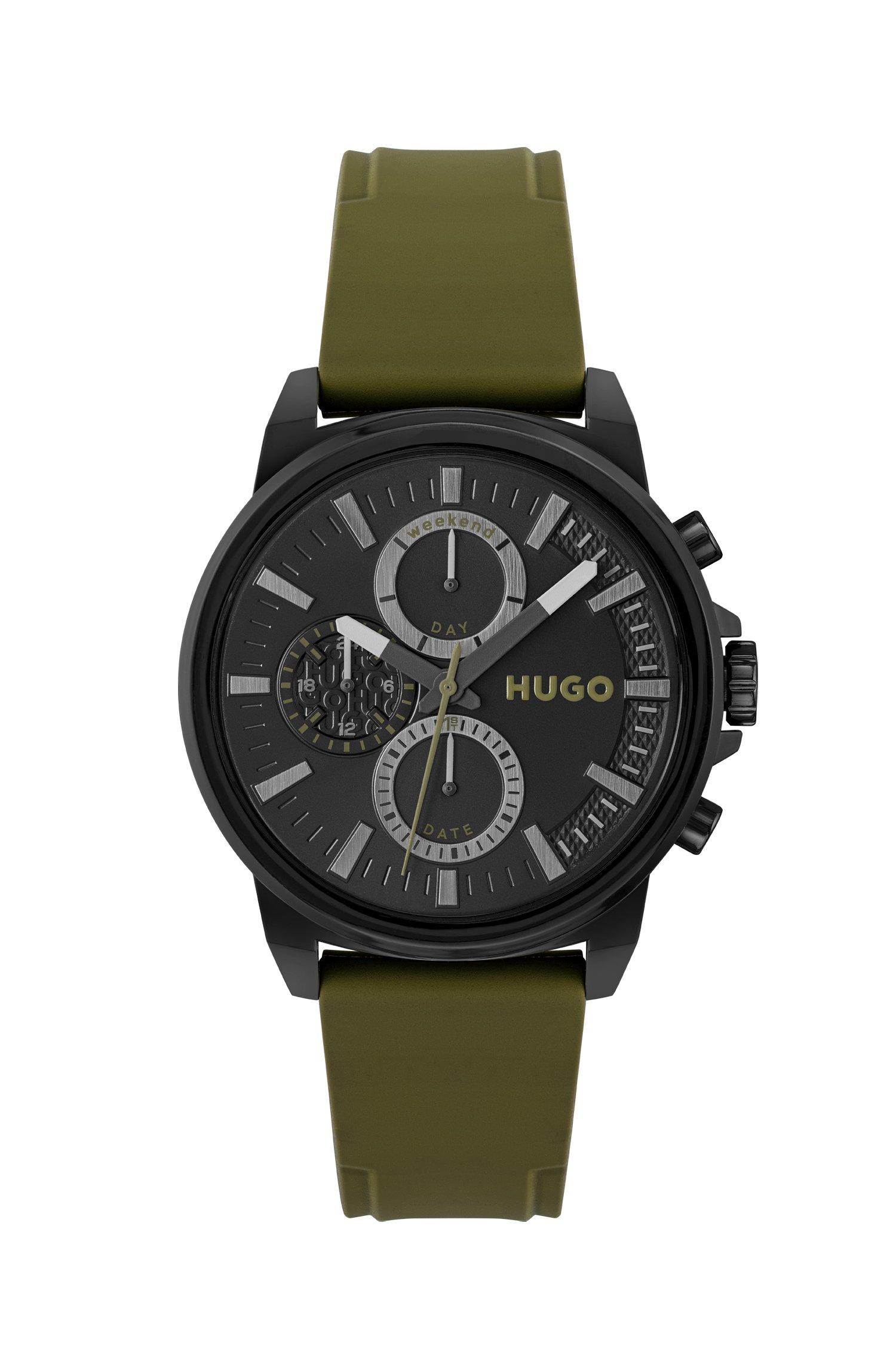 Mens black best sale boss watch