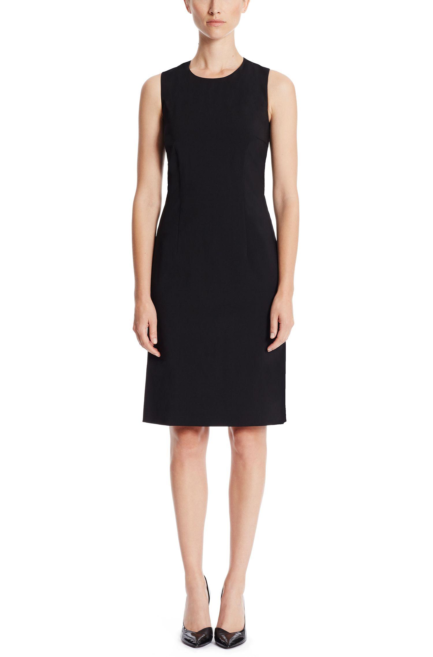 BOSS by Hugo Boss 'dirusa' | Stretch Virgin Wool Shift Dress in Black ...