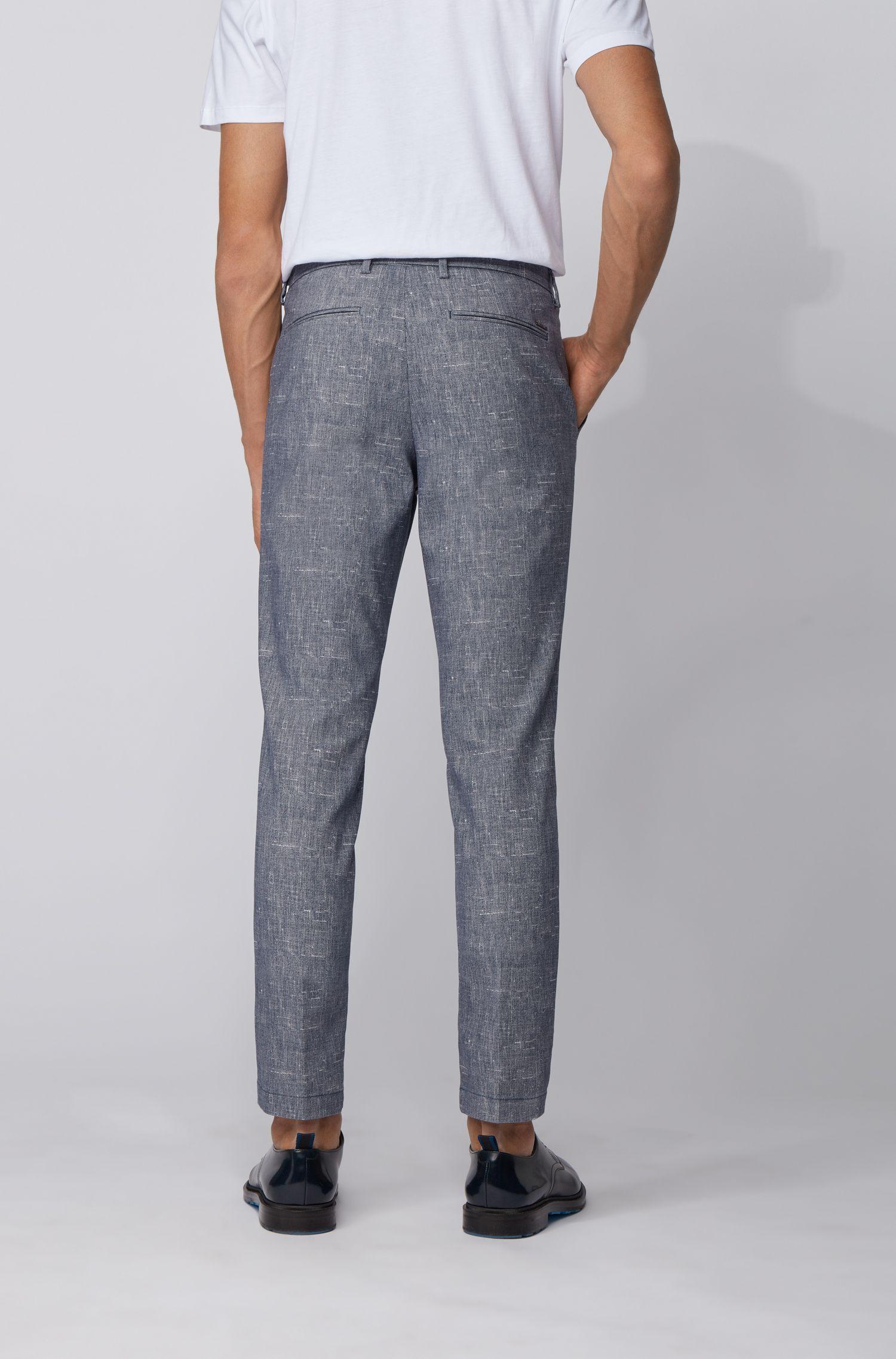 BOSS by Hugo Boss Cotton Slim Fit Chinos In Two Tone Stretch Fabric in