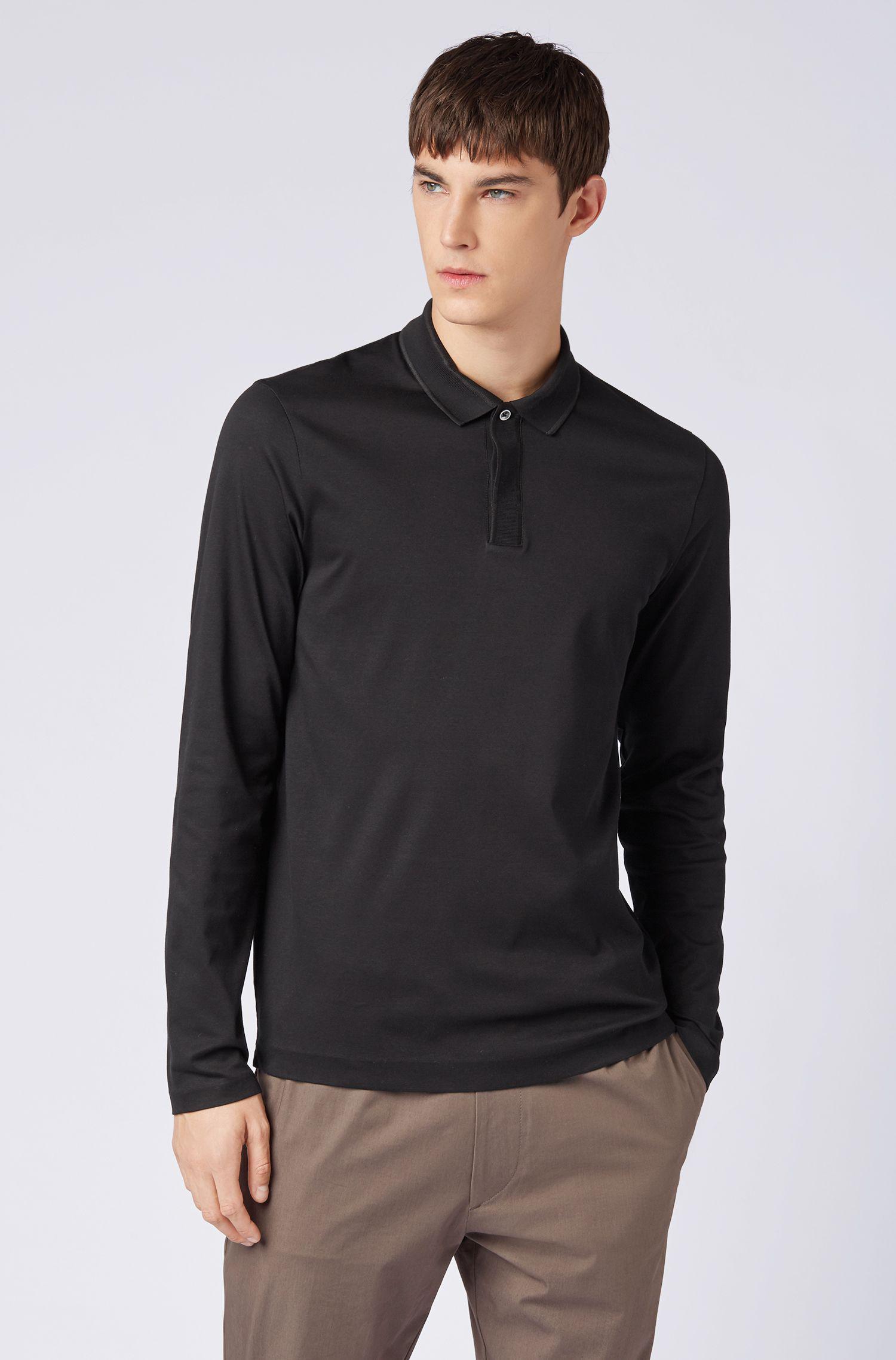 hugo boss silk polo shirt