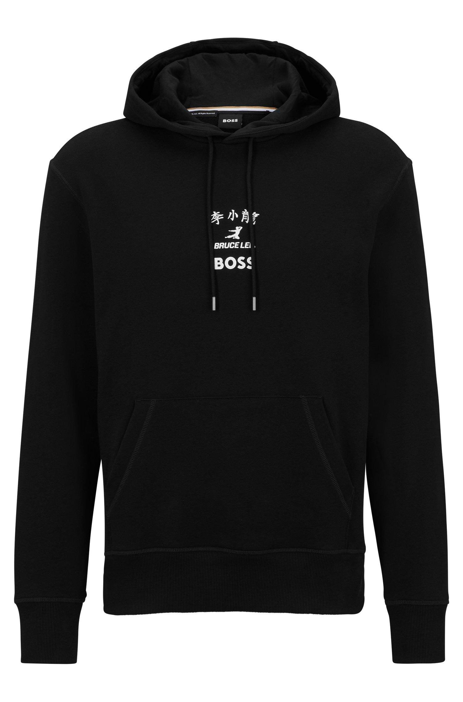 BOSS X Bruce Lee Gender-neutral Hoodie With Special Artwork in