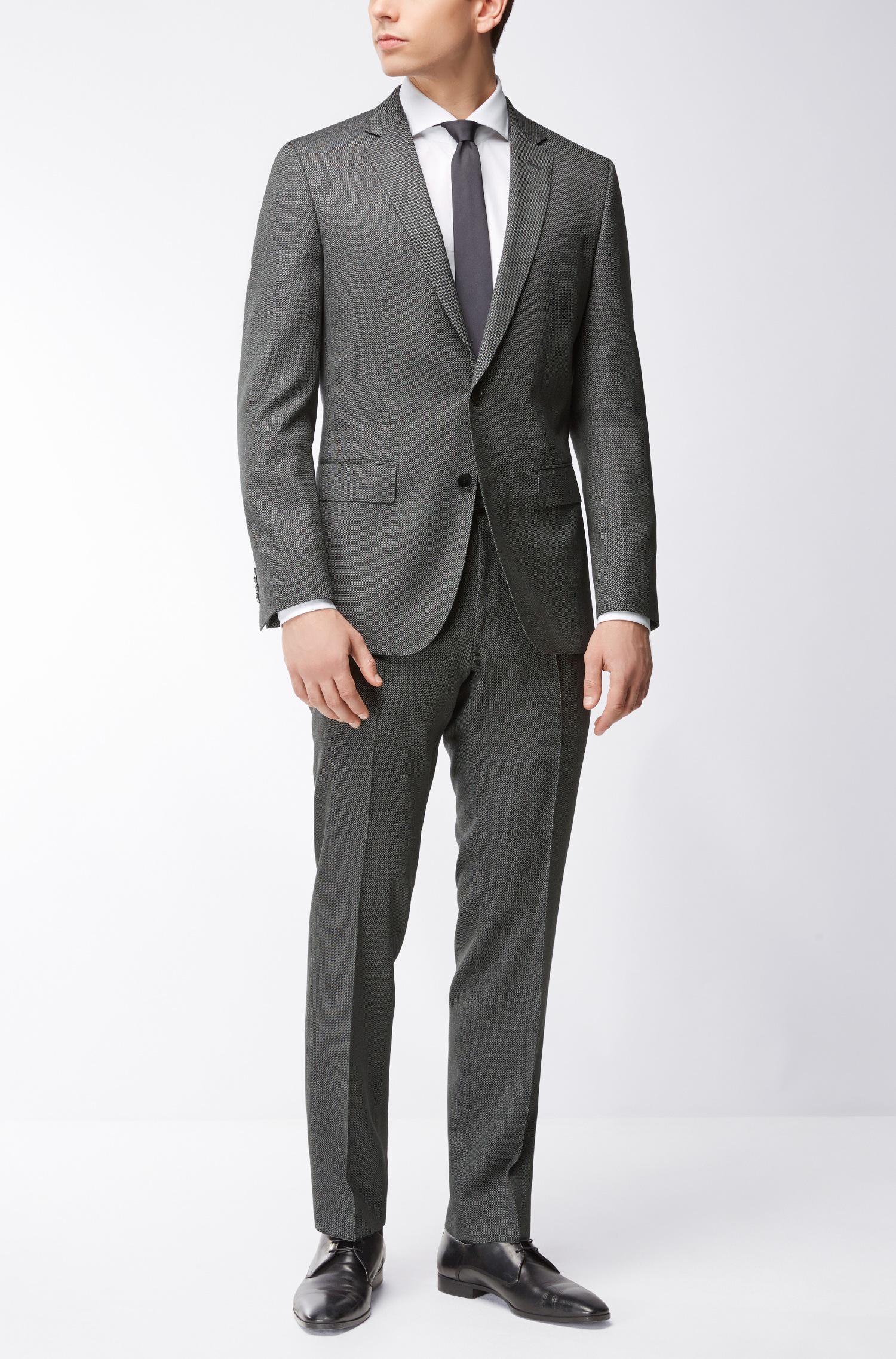 BOSS by HUGO BOSS Birdseye Super 100 Virgin Wool Suit, Slim Fit |  Huge/genius in Grey (Gray) for Men | Lyst