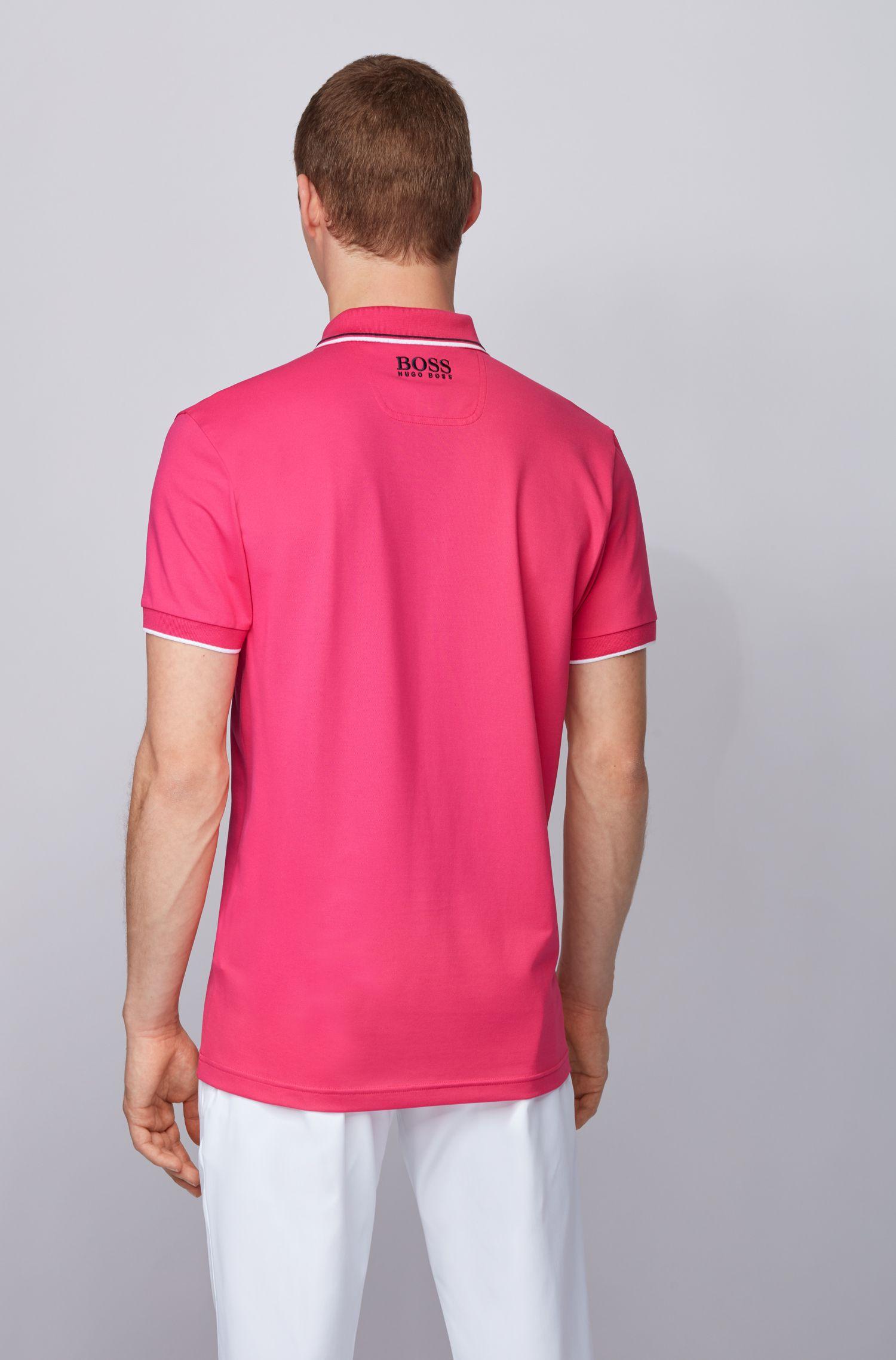 BOSS by Hugo Boss Cotton Active Stretch Golf Polo Shirt With S.cafÃ©Â® in Pink for Men - Lyst