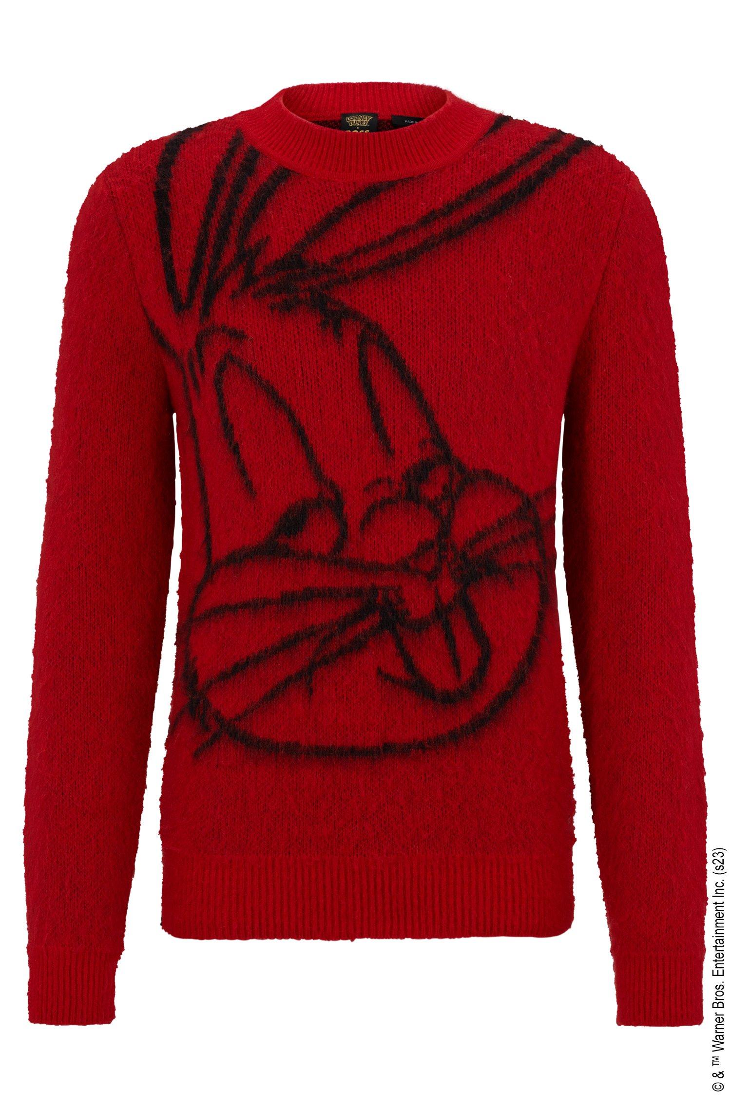 BOSS Looney Tunes X Boss Regular-fit High-impact Sweater With Bugs