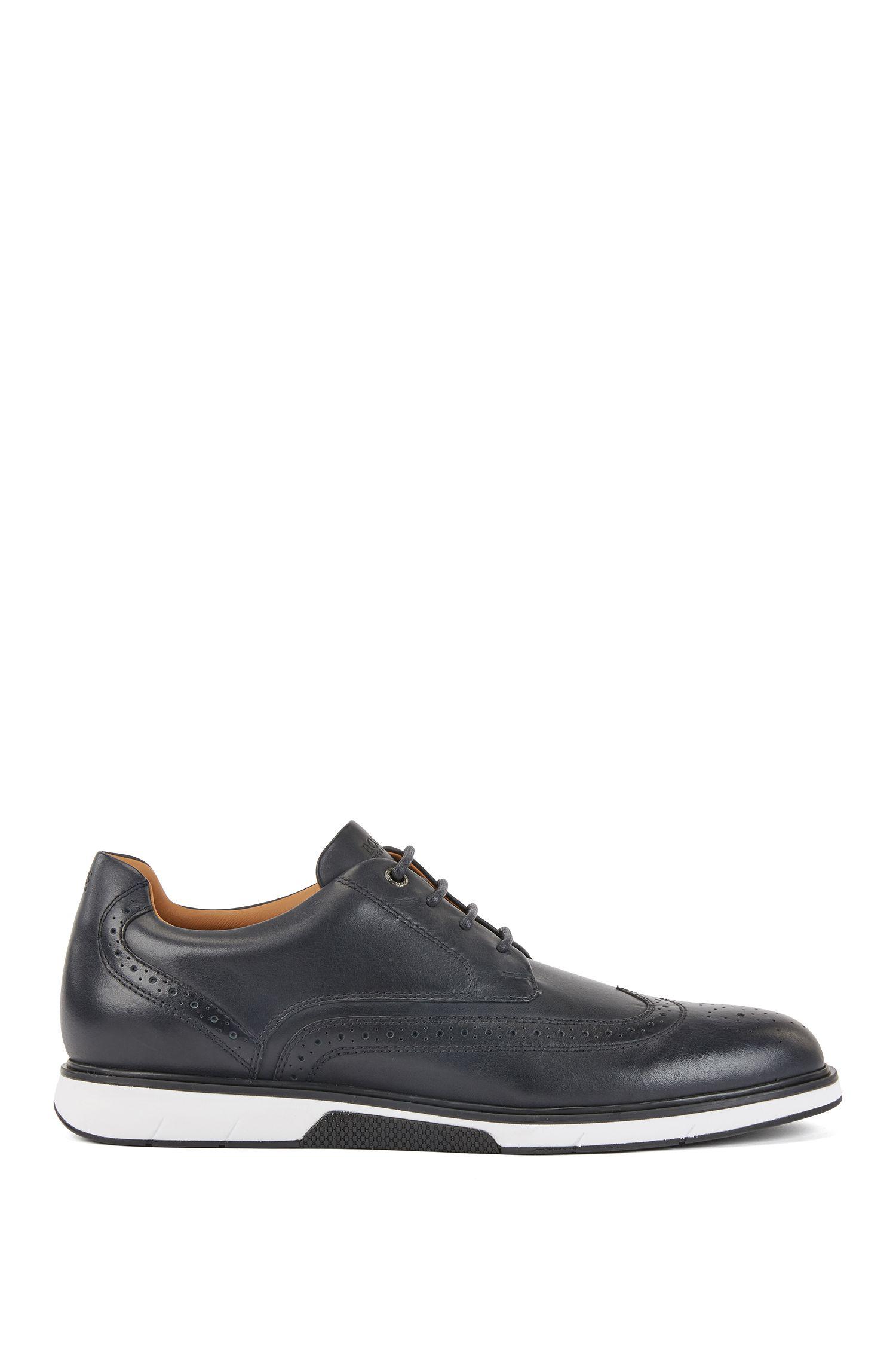 BOSS by Hugo Boss Leather Derby Shoes With Sneaker-style Sole in Dark ...