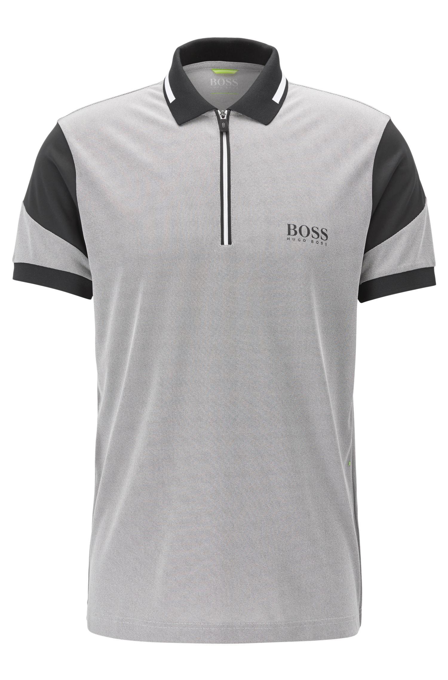 Hugo boss zip polo shirts Clearance