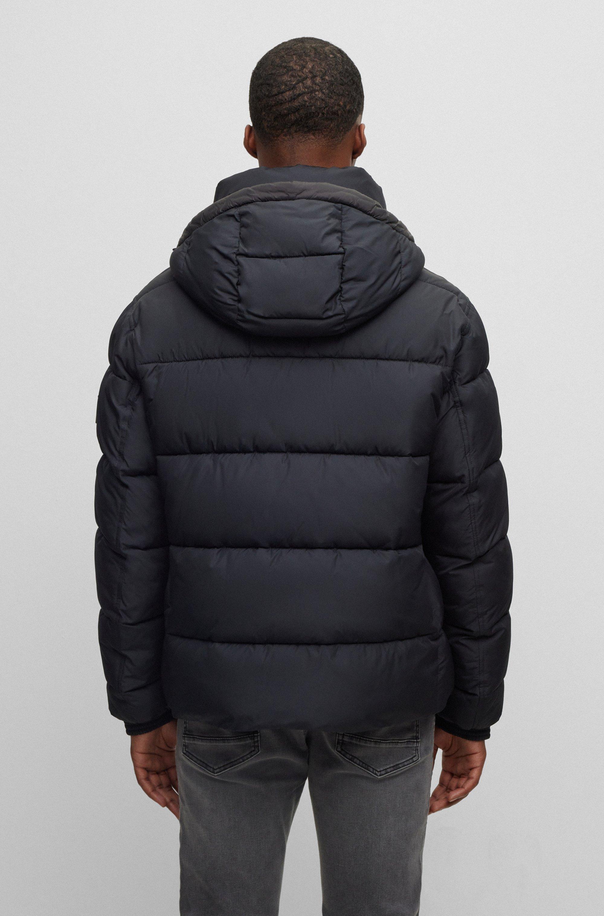 BOSS by HUGO BOSS Water-repellent Hooded Puffer Jacket With Logo