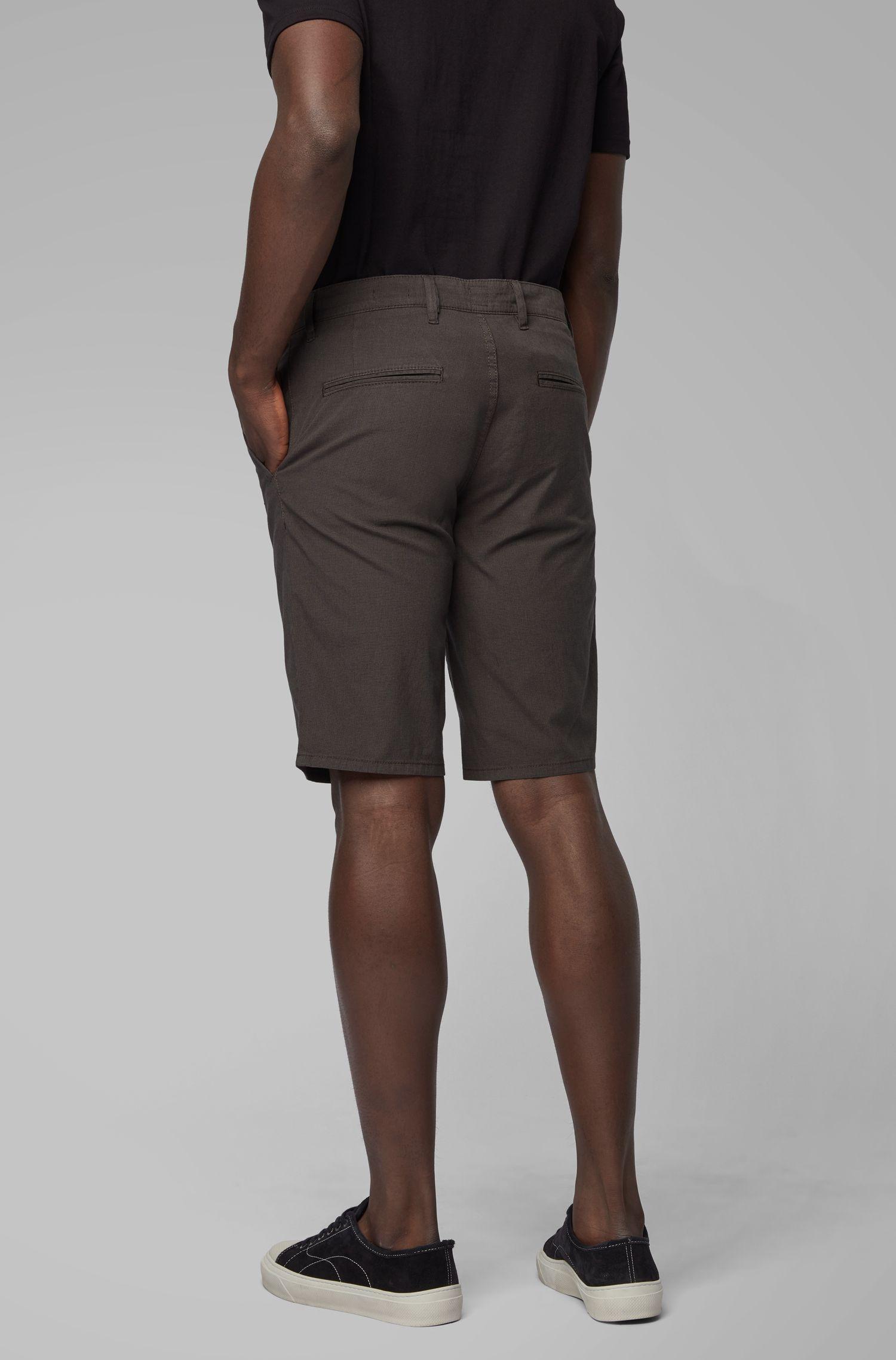 BOSS by Hugo Boss Slim Fit Chino Shorts In Overdyed Stretch Cotton in