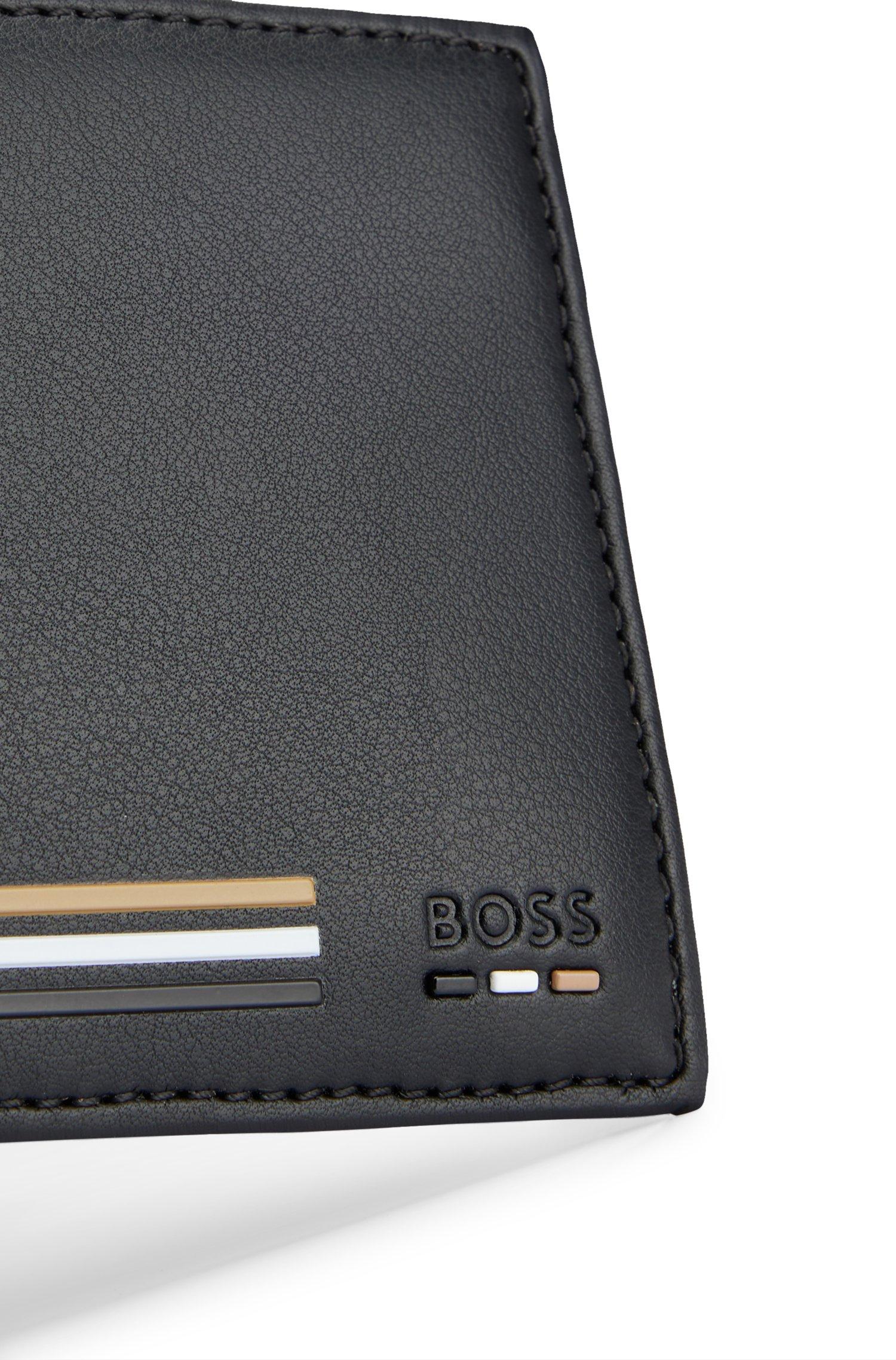 BOSS by HUGO BOSS Tri-fold Faux-leather Wallet With Signature-stripe  Details in Black for Men | Lyst Canada
