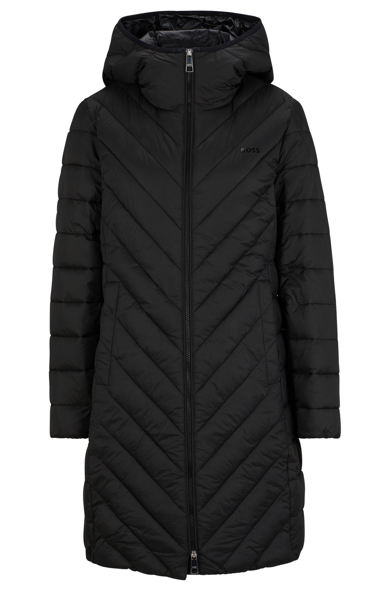 BOSS by HUGO BOSS Water-repellent Quilted Jacket With Tonal Logo in Black |  Lyst UK