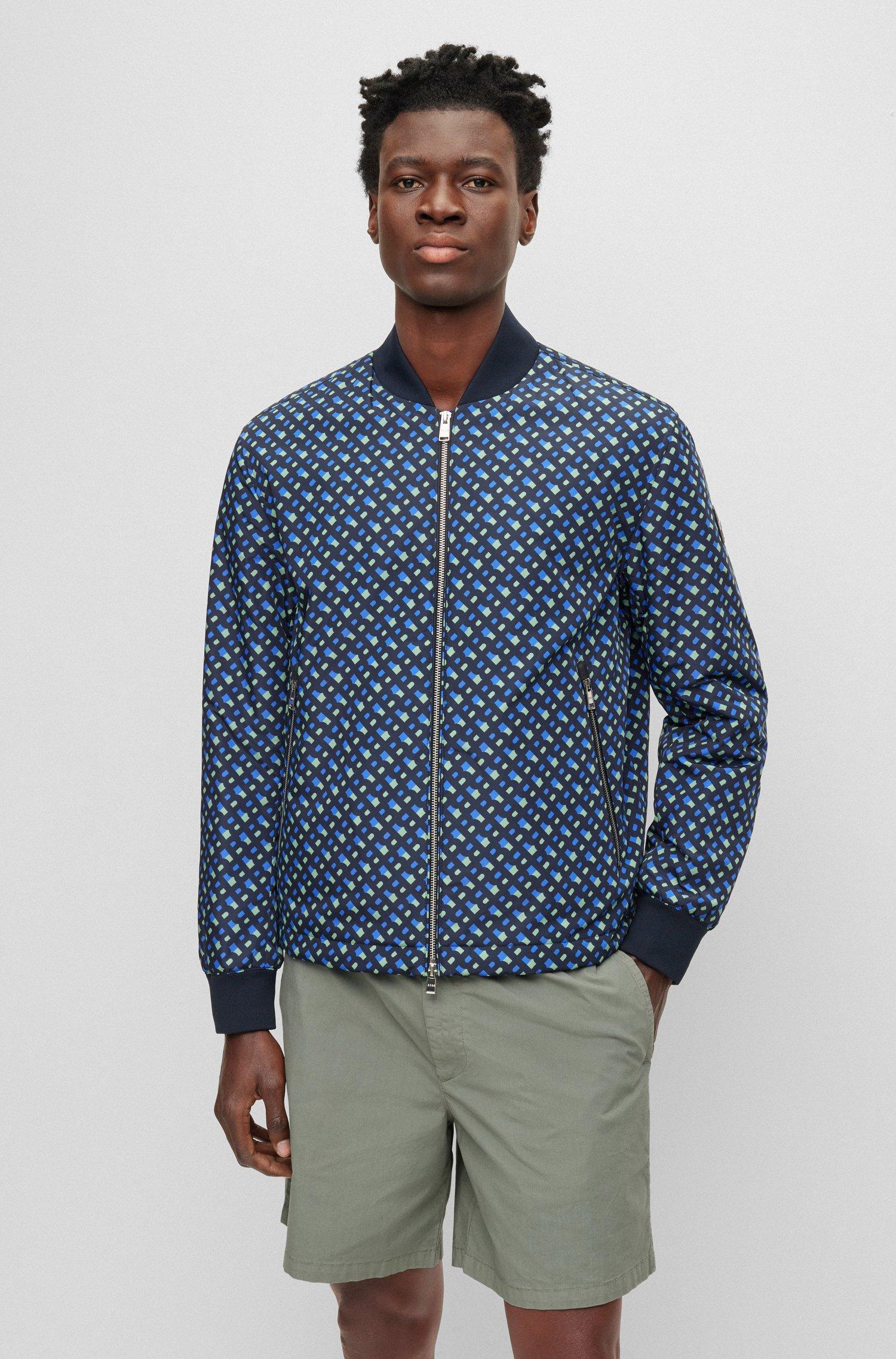 Hugo boss shop navy bomber jacket