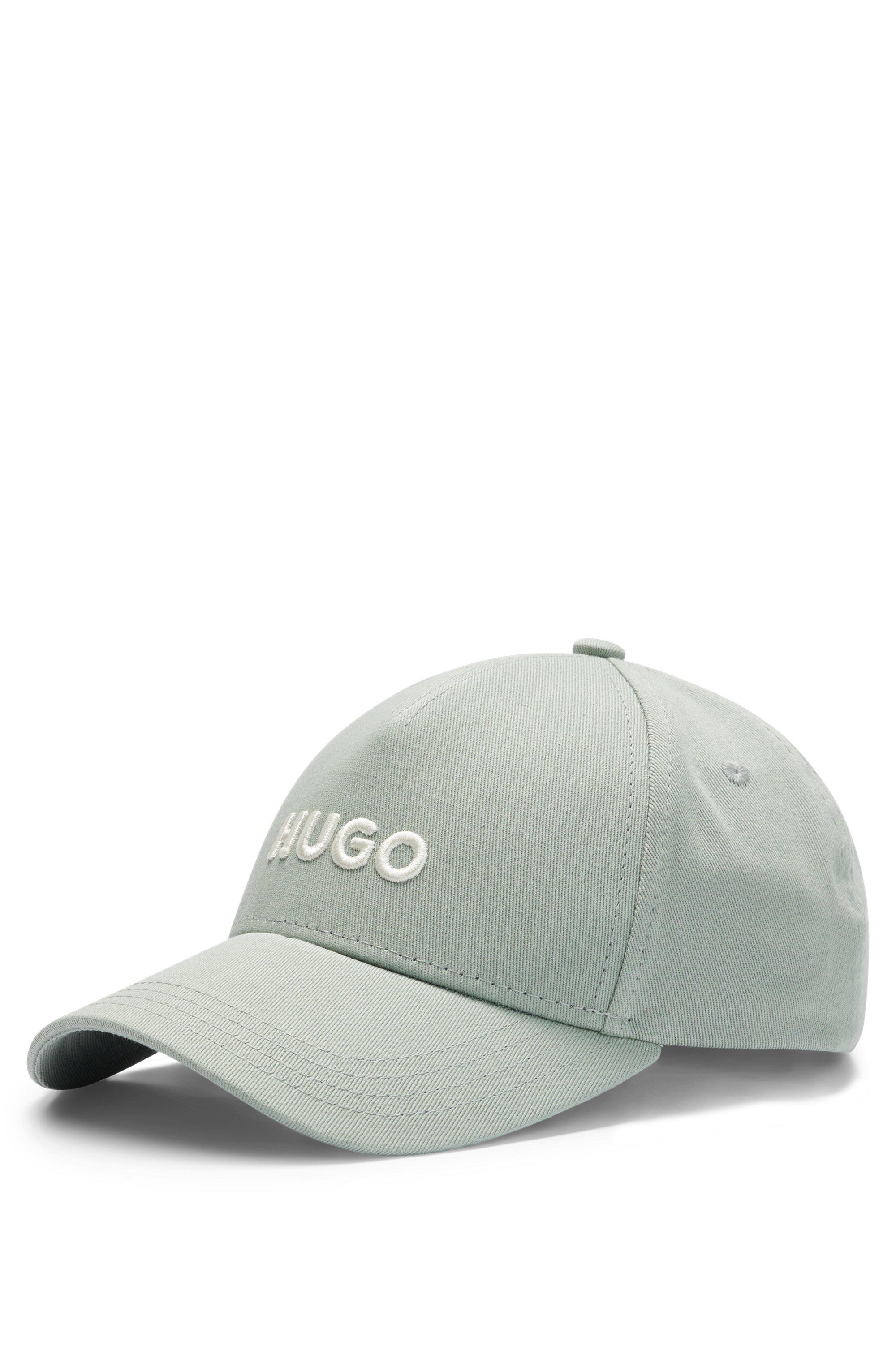 BOSS by HUGO BOSS Cotton-twill Cap With 3d Embroidered Logo in Gray for Men  | Lyst