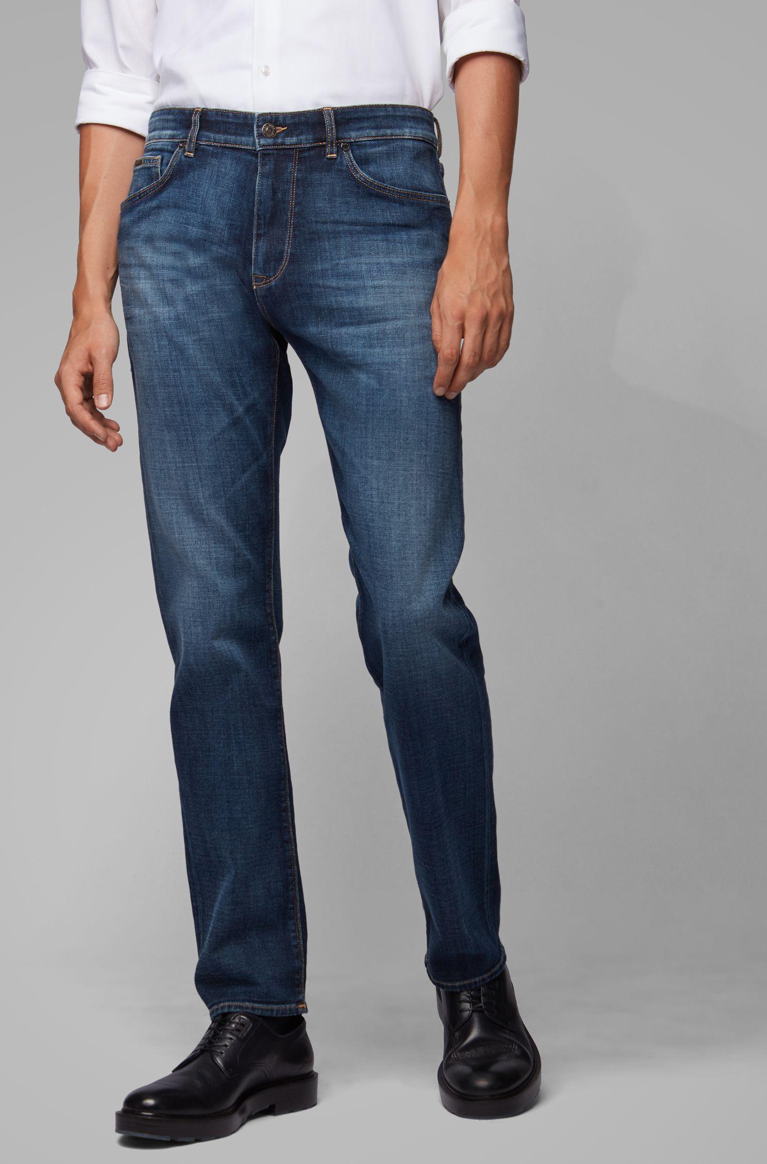 BOSS Regular-fit Jeans In Italian Cashmere-touch Denim in Blue for Men ...