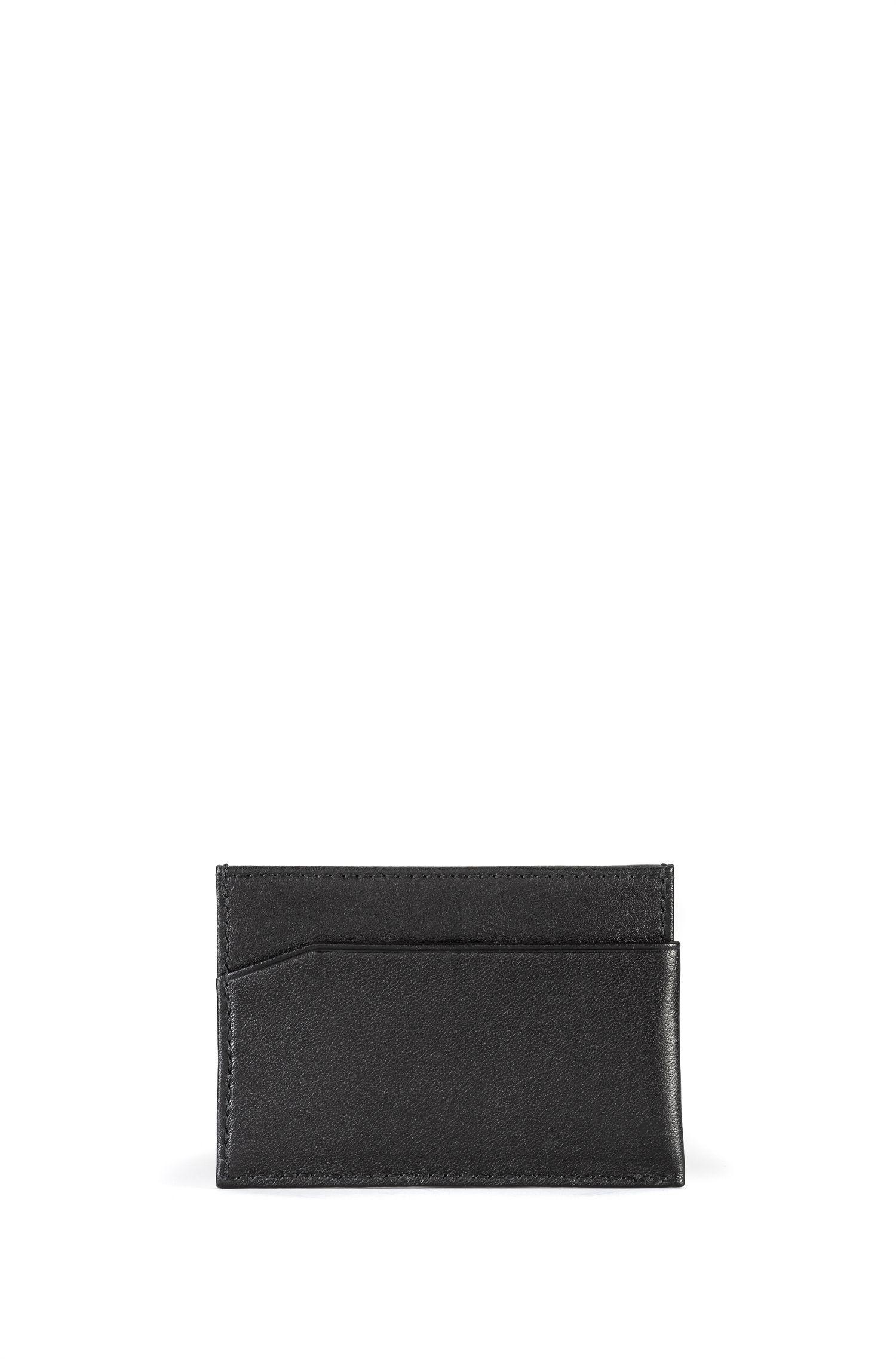 BOSS by Hugo Boss Leather Card Holder With Seasonal Logo in Black for ...