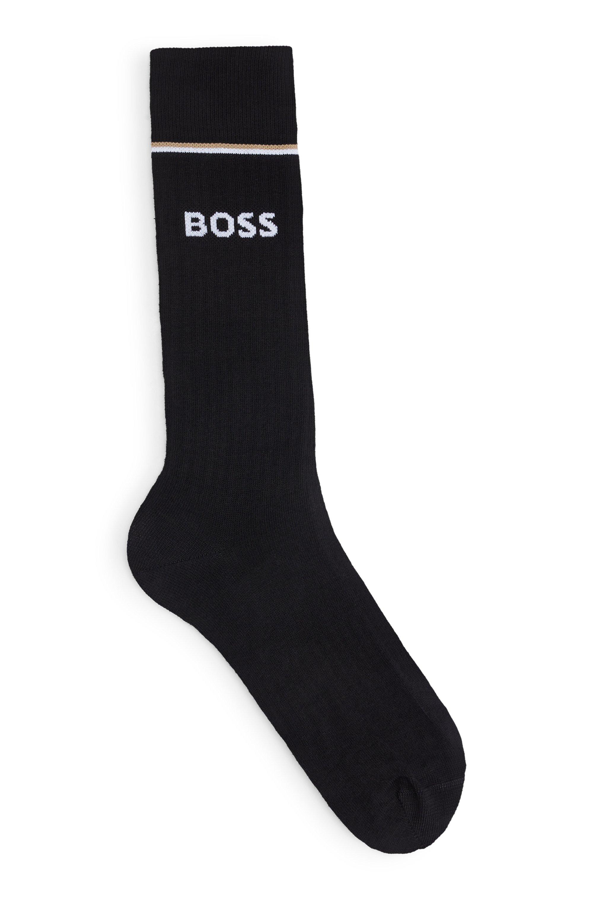 BOSS by HUGO BOSS Regularlength Socks With Branded Golf Balls in Black