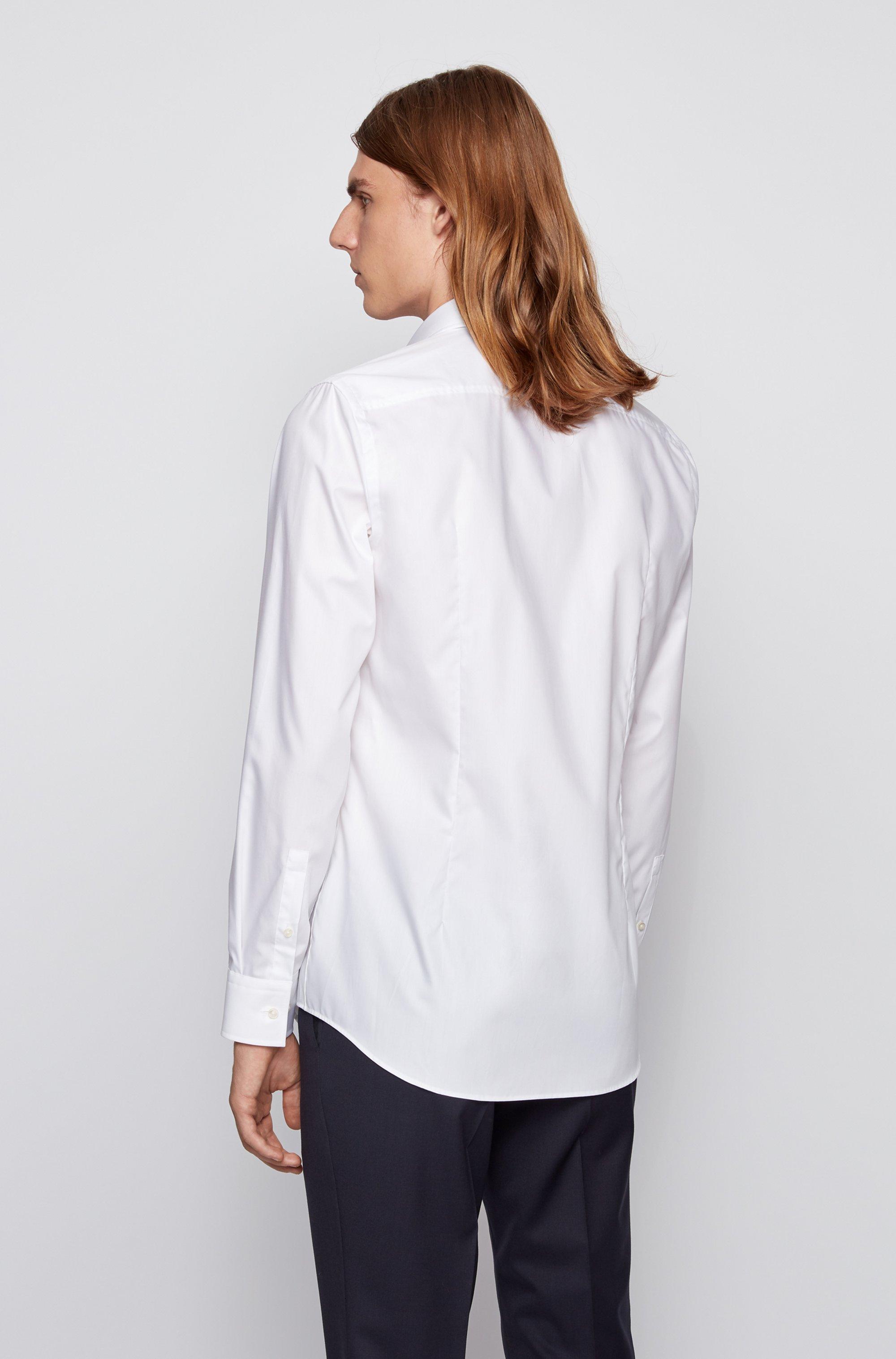Hugo Boss Slim-fit Business Shirt Cotton Poplin White 15in Collar £89