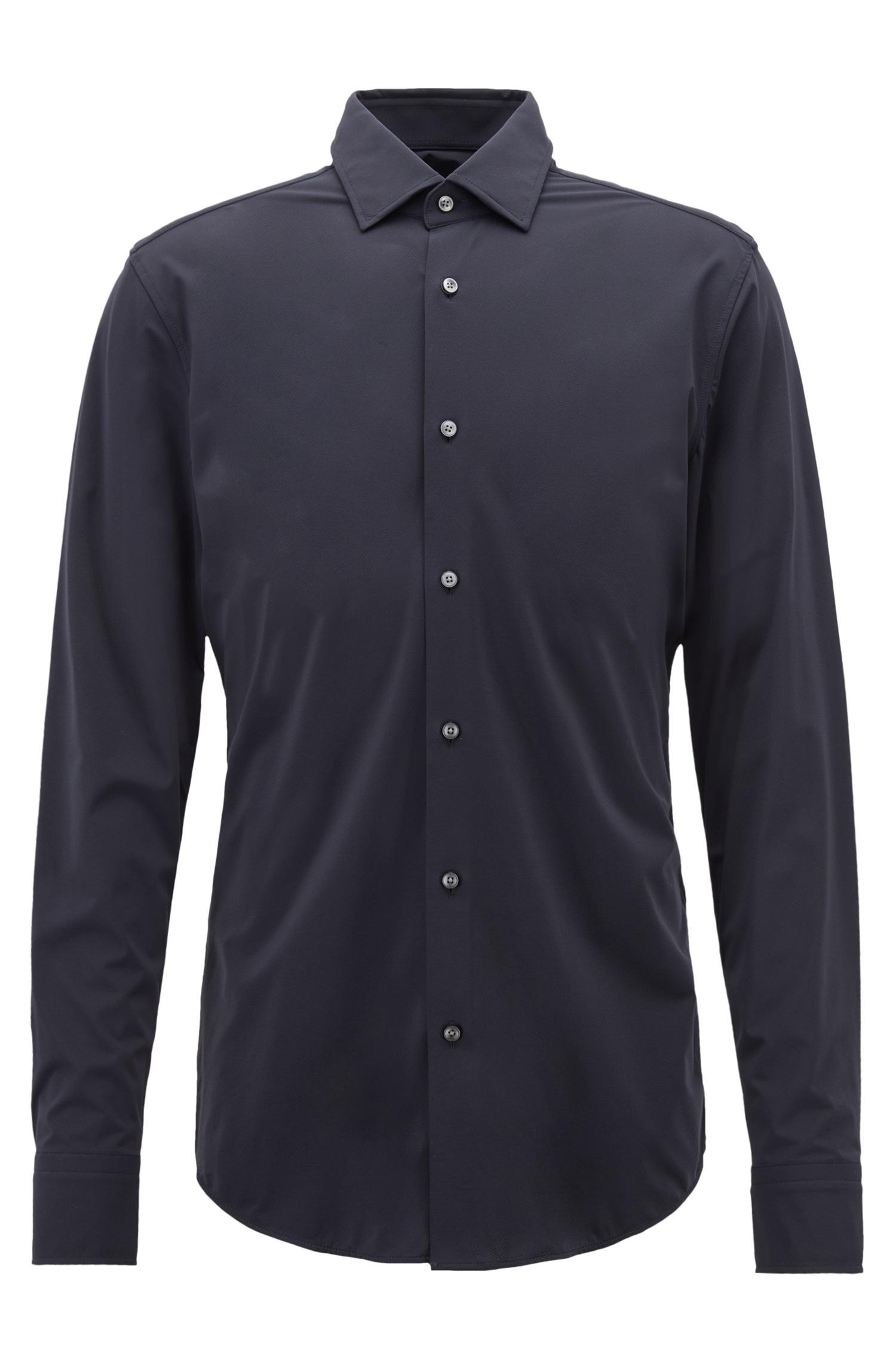 BOSS by Hugo Boss Synthetic Slim-fit Shirt In High-performance Italian ...