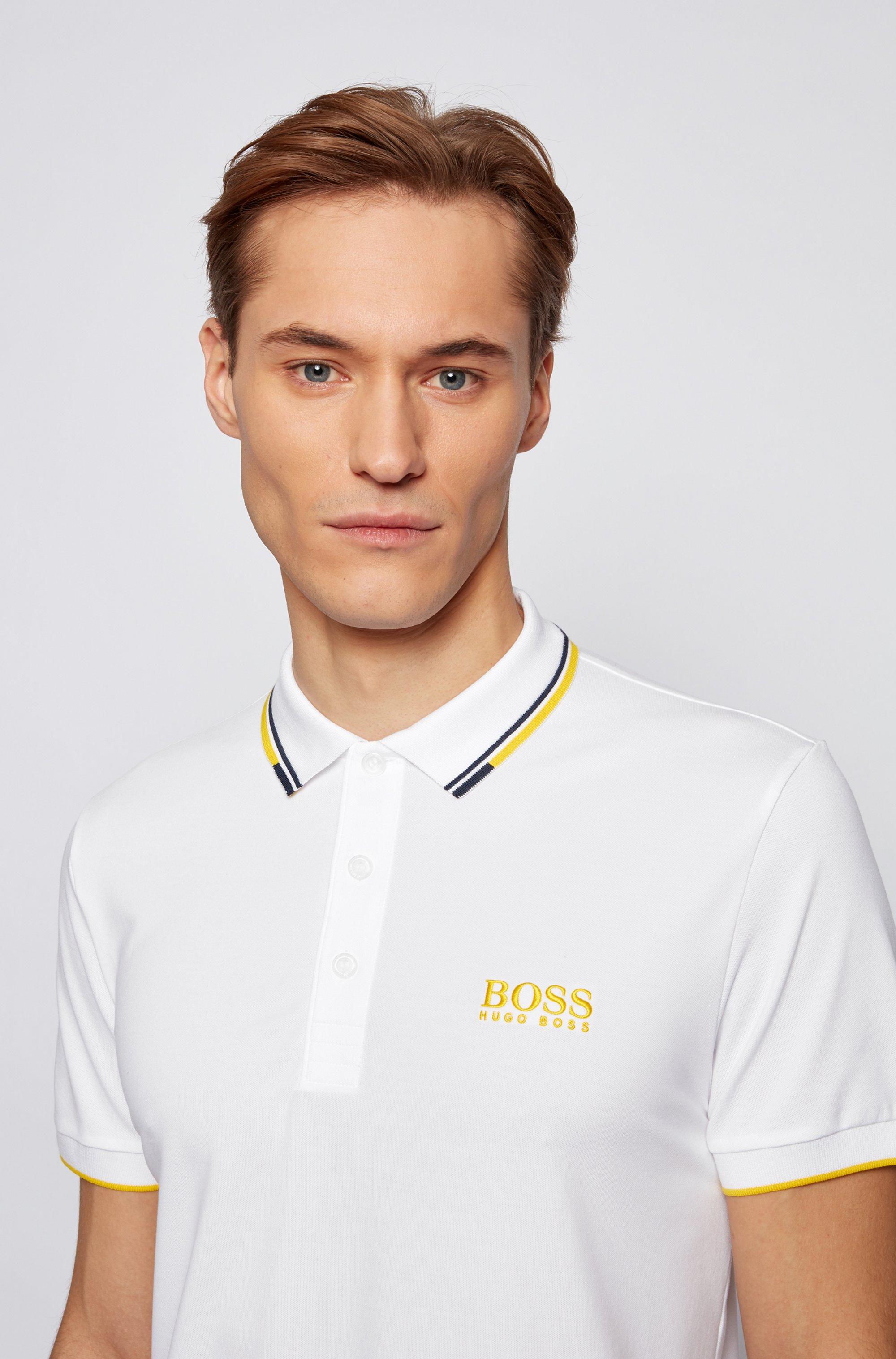 BOSS by HUGO BOSS Active-stretch Golf Polo Shirt With S.café® in White for  Men | Lyst