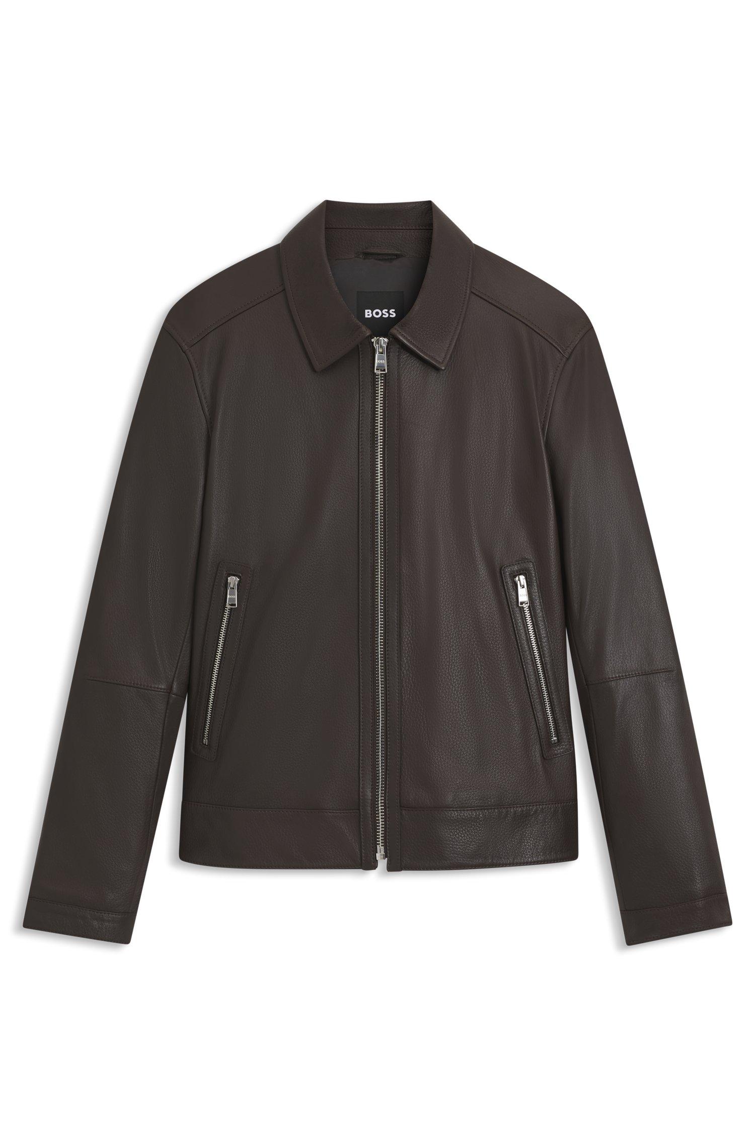 Leather Jacket Boss Wildlederjacke Herren HUGO BOSS Lederjacken