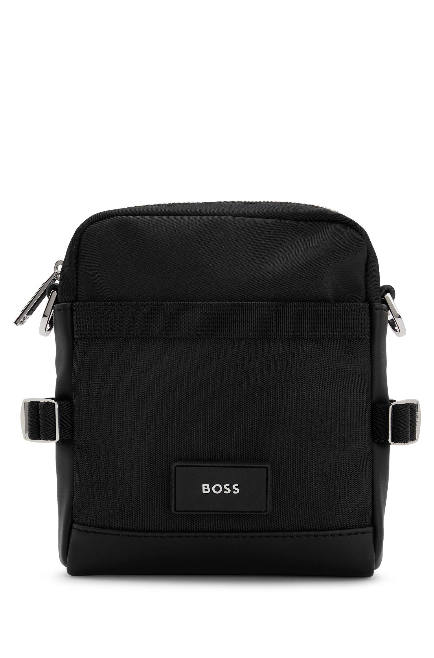 BOSS by HUGO BOSS Recycled-material Matte-look Reporter Bag With Logo ...