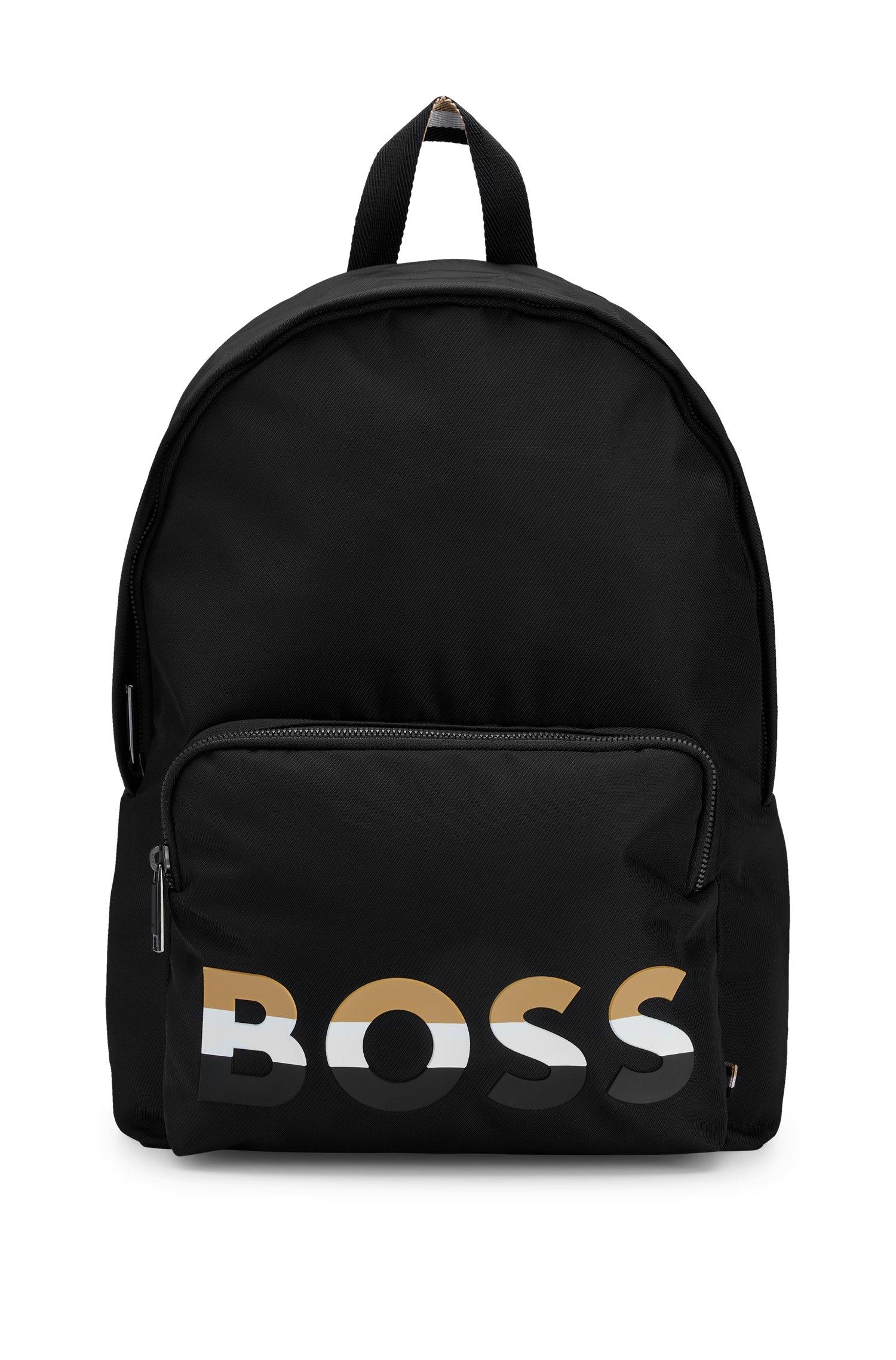 BOSS by HUGO BOSS Recycled-material Backpack With Signature-stripe Logo ...
