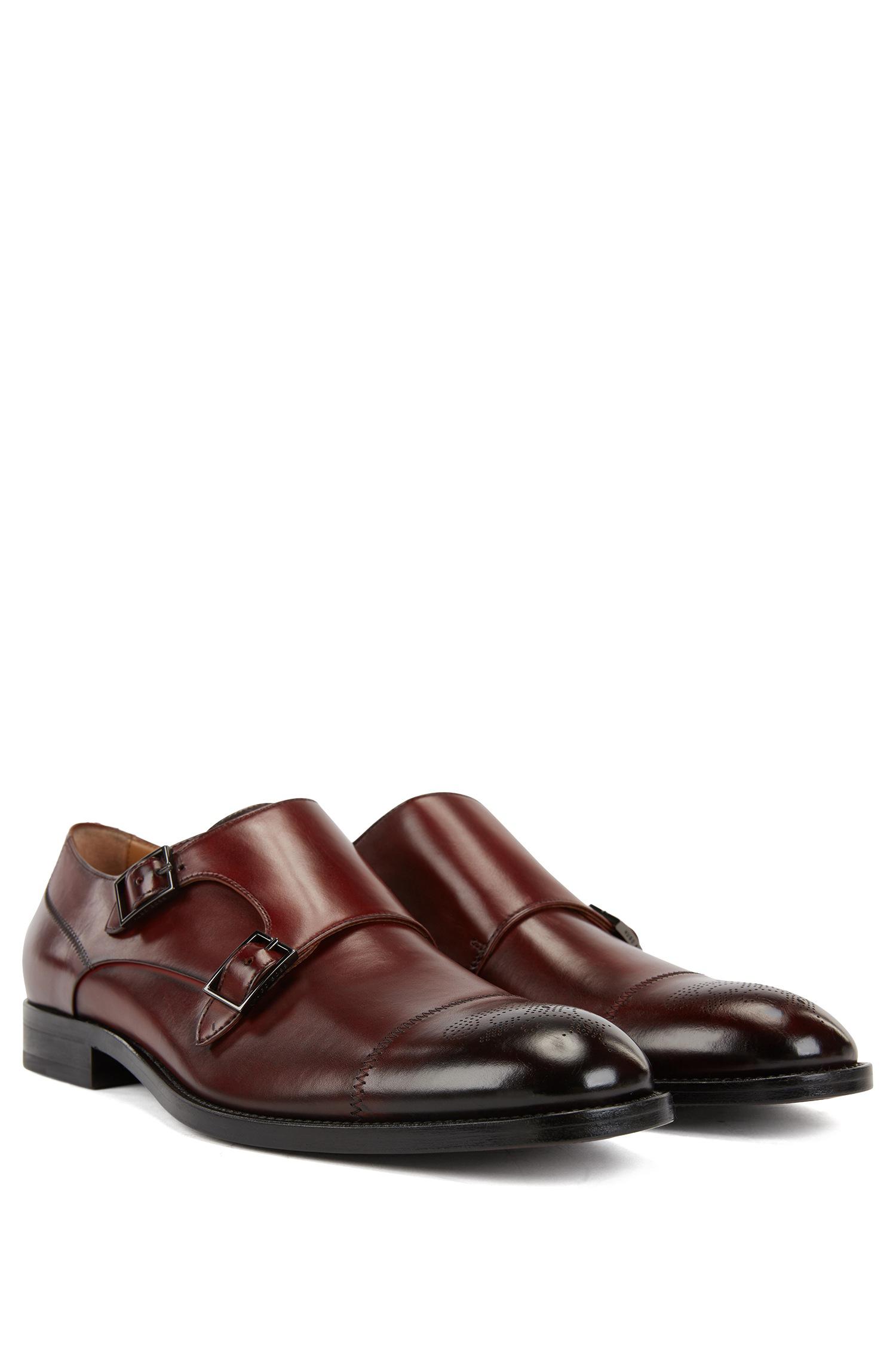 hugo boss double monk strap