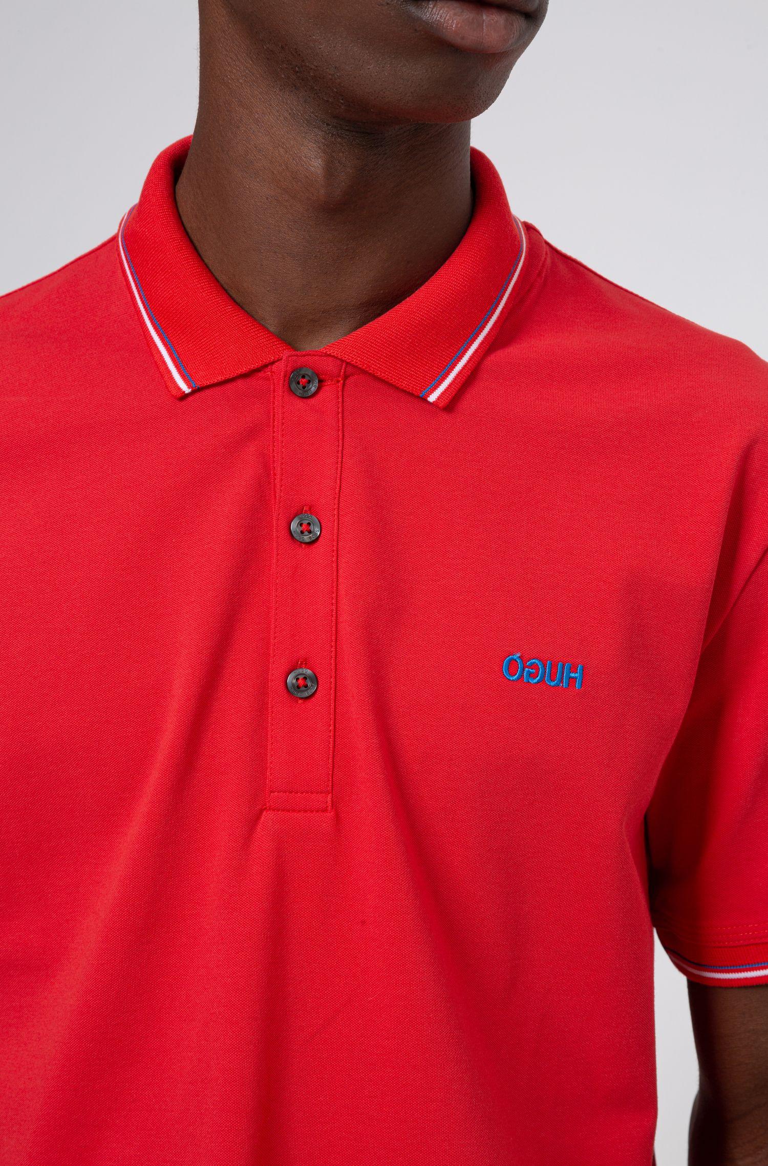 BOSS by Hugo Boss Cotton Slim Fit Polo Shirt With Reversed Logo