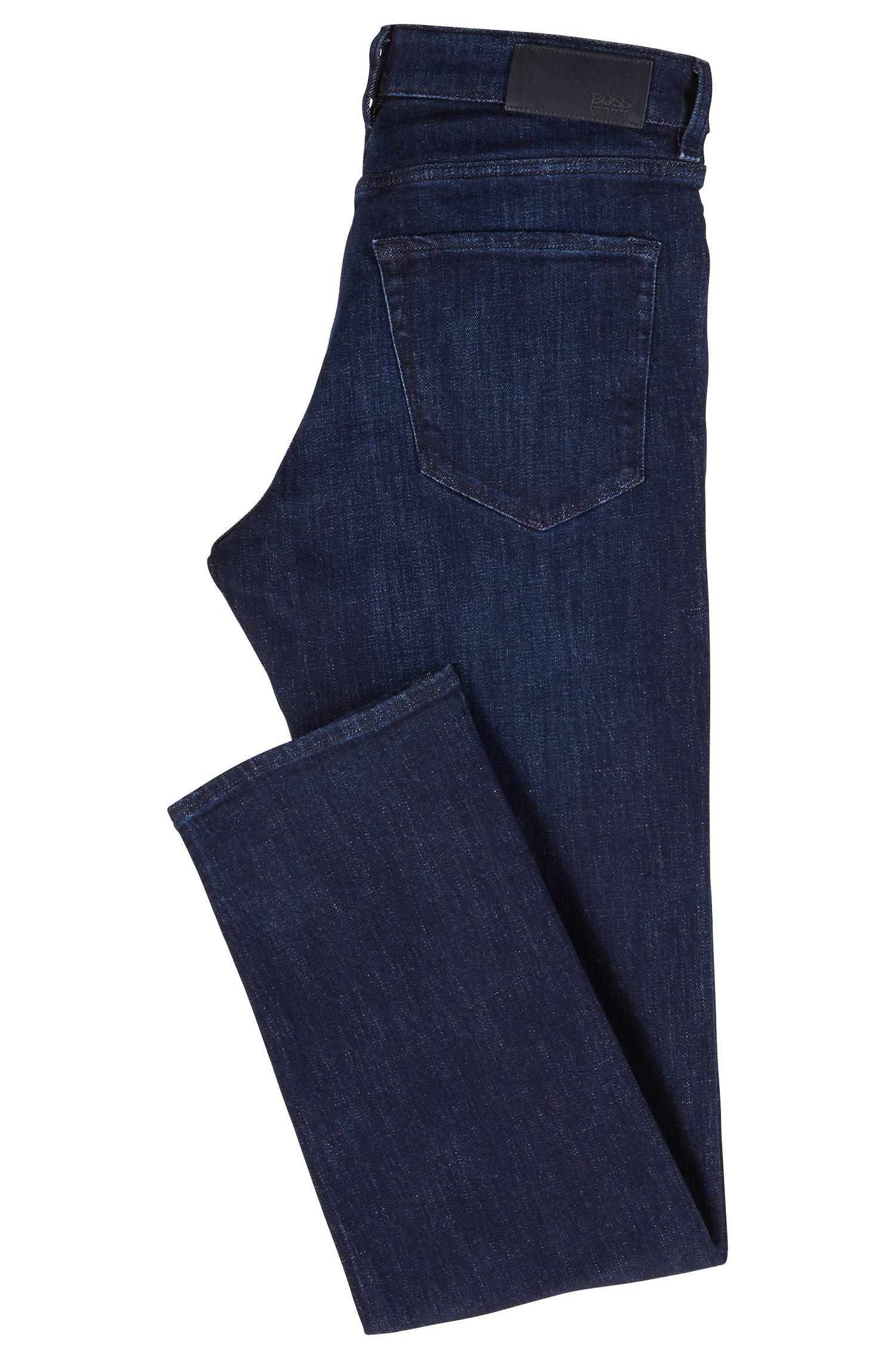BOSS Regular-fit Jeans In Dark-blue Stretch Denim for Men - Lyst