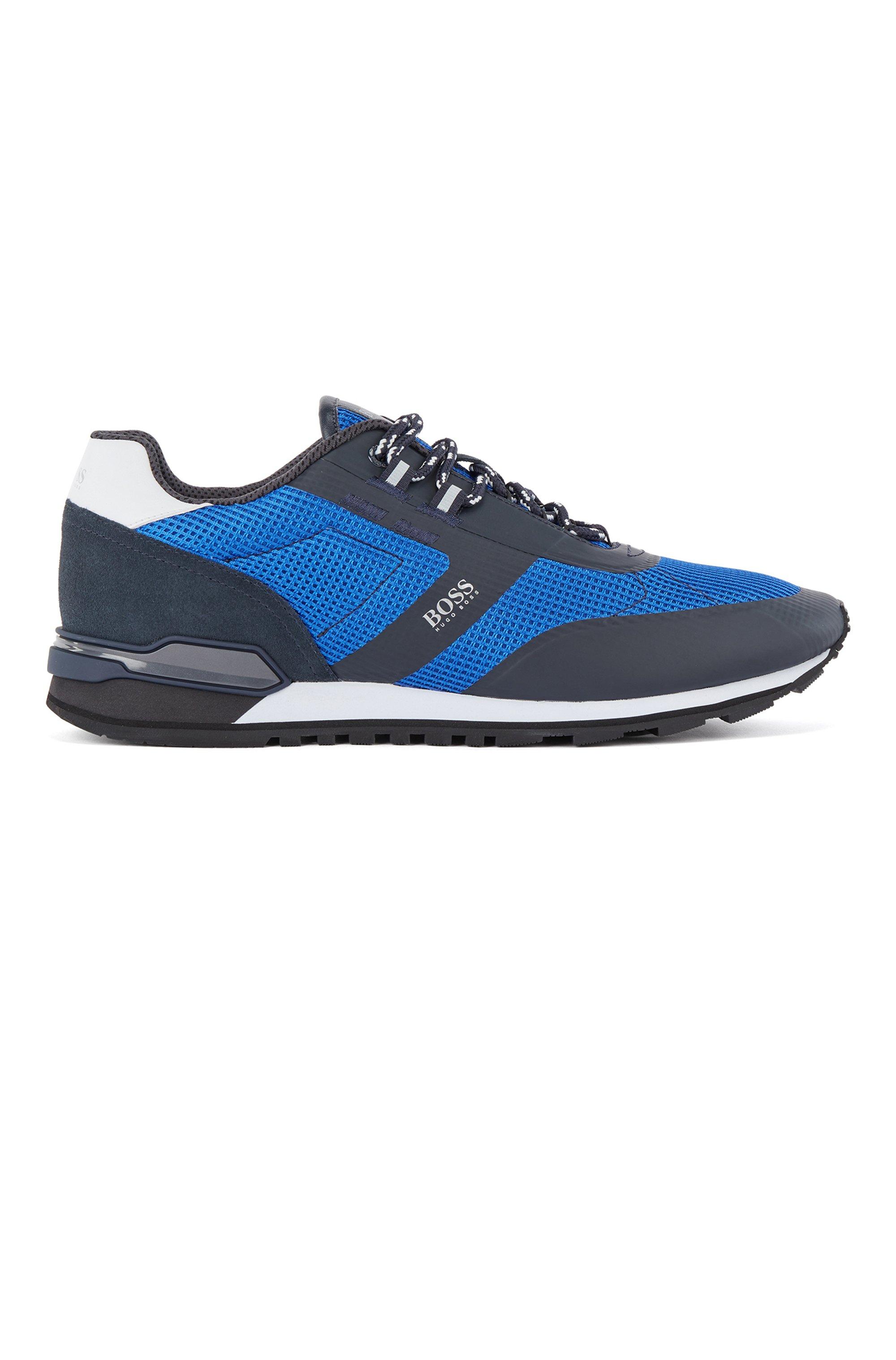 BOSS by HUGO BOSS Synthetic Boss Hybrid Trainers In Nylon, Mesh And Leather  -blue Men's Sneakers for Men | Lyst