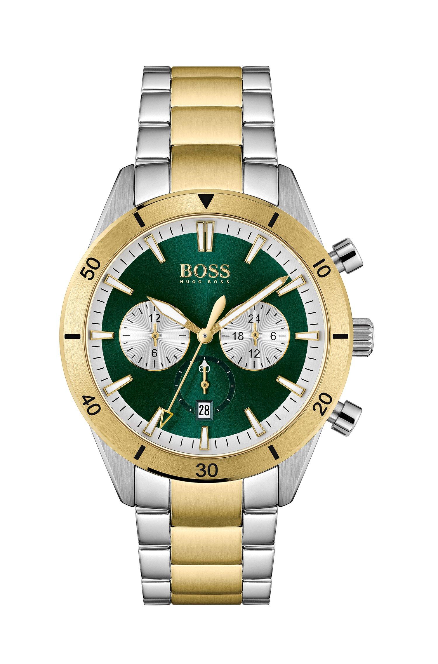 hugo boss watch mens green face