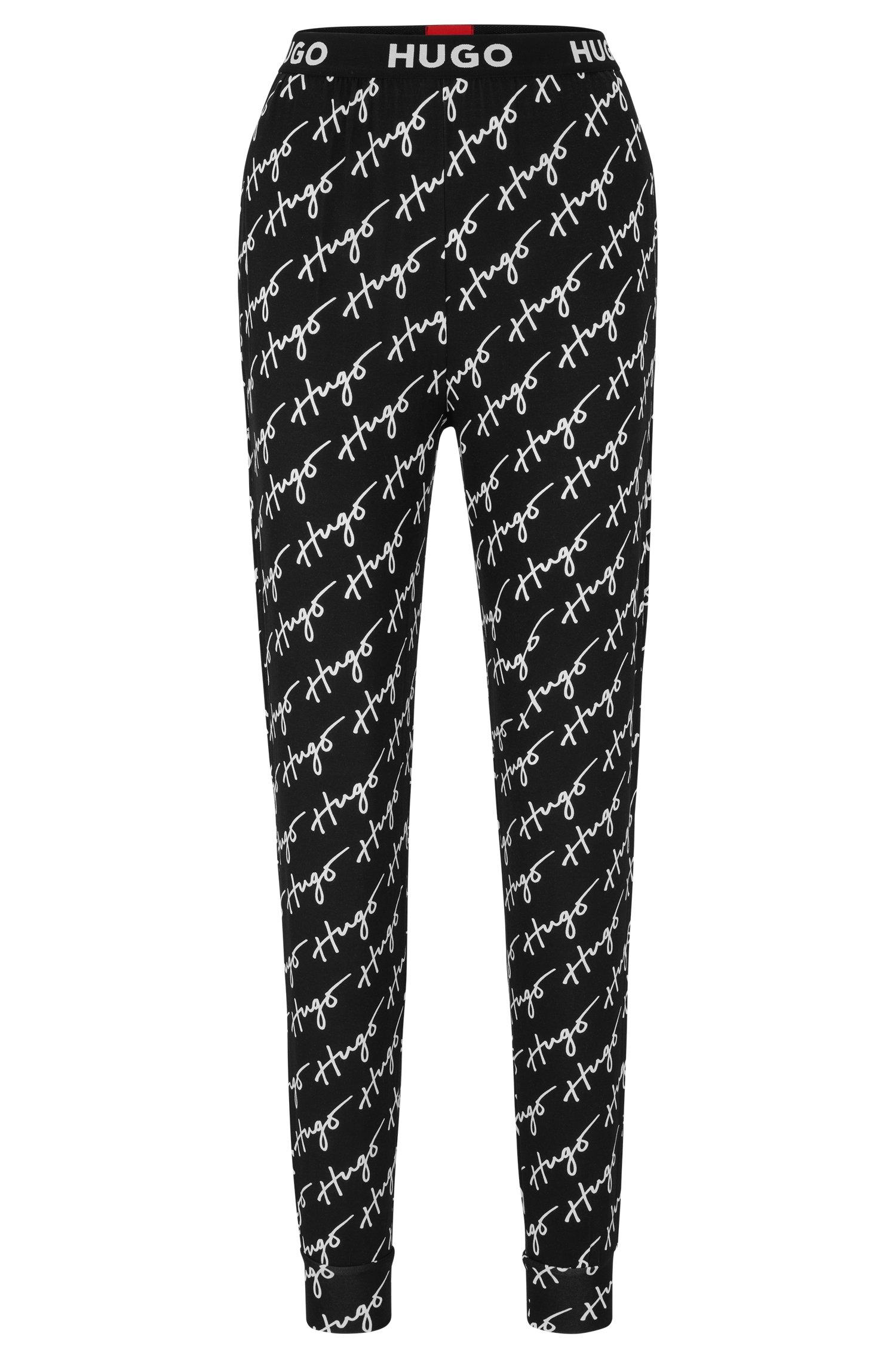 BOSS by HUGO BOSS Cuffed Pyjama Bottoms With Handwritten And Original