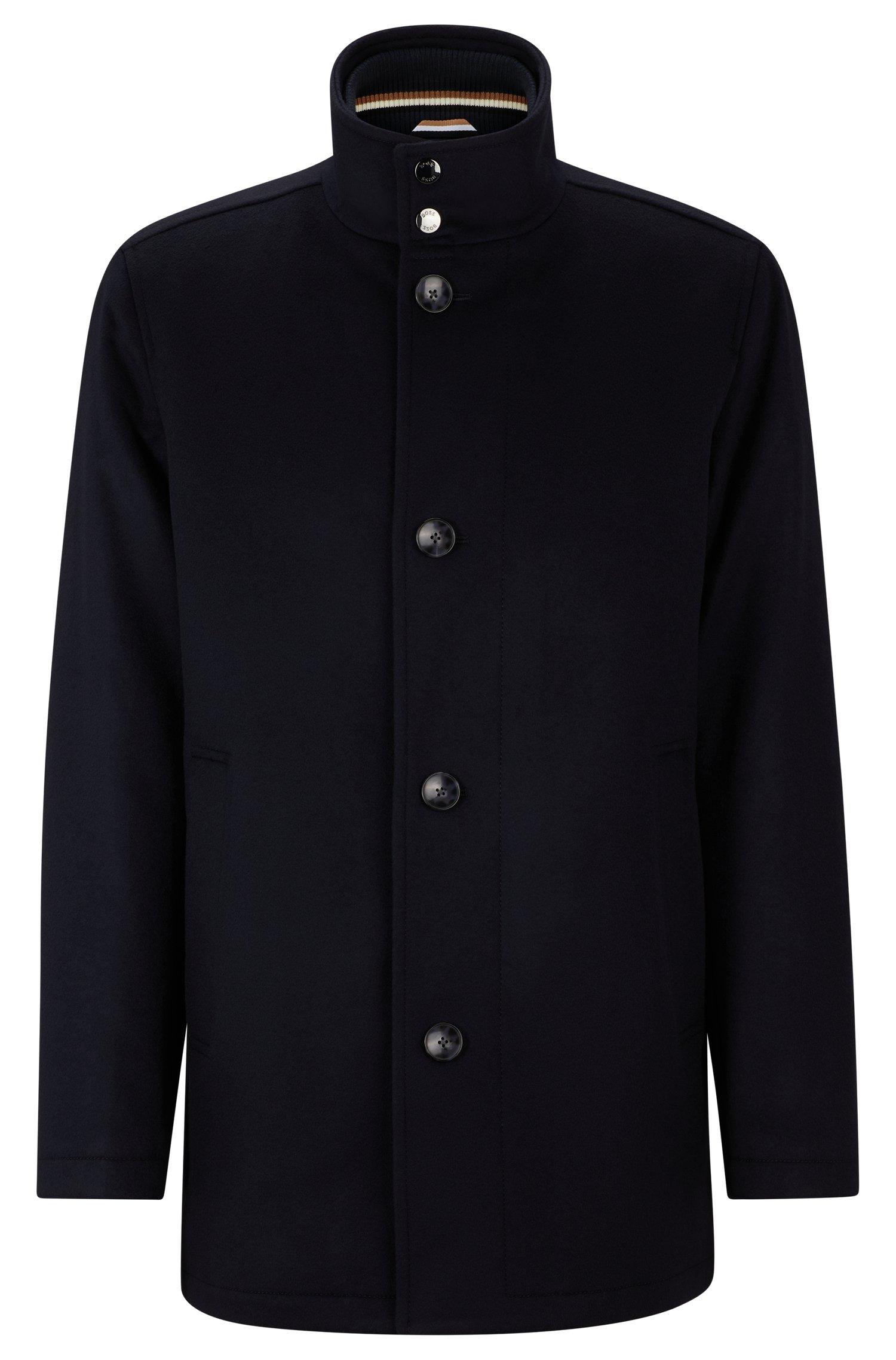 BOSS by HUGO BOSS Relaxed fit Coat In Virgin Wool And Cashmere in