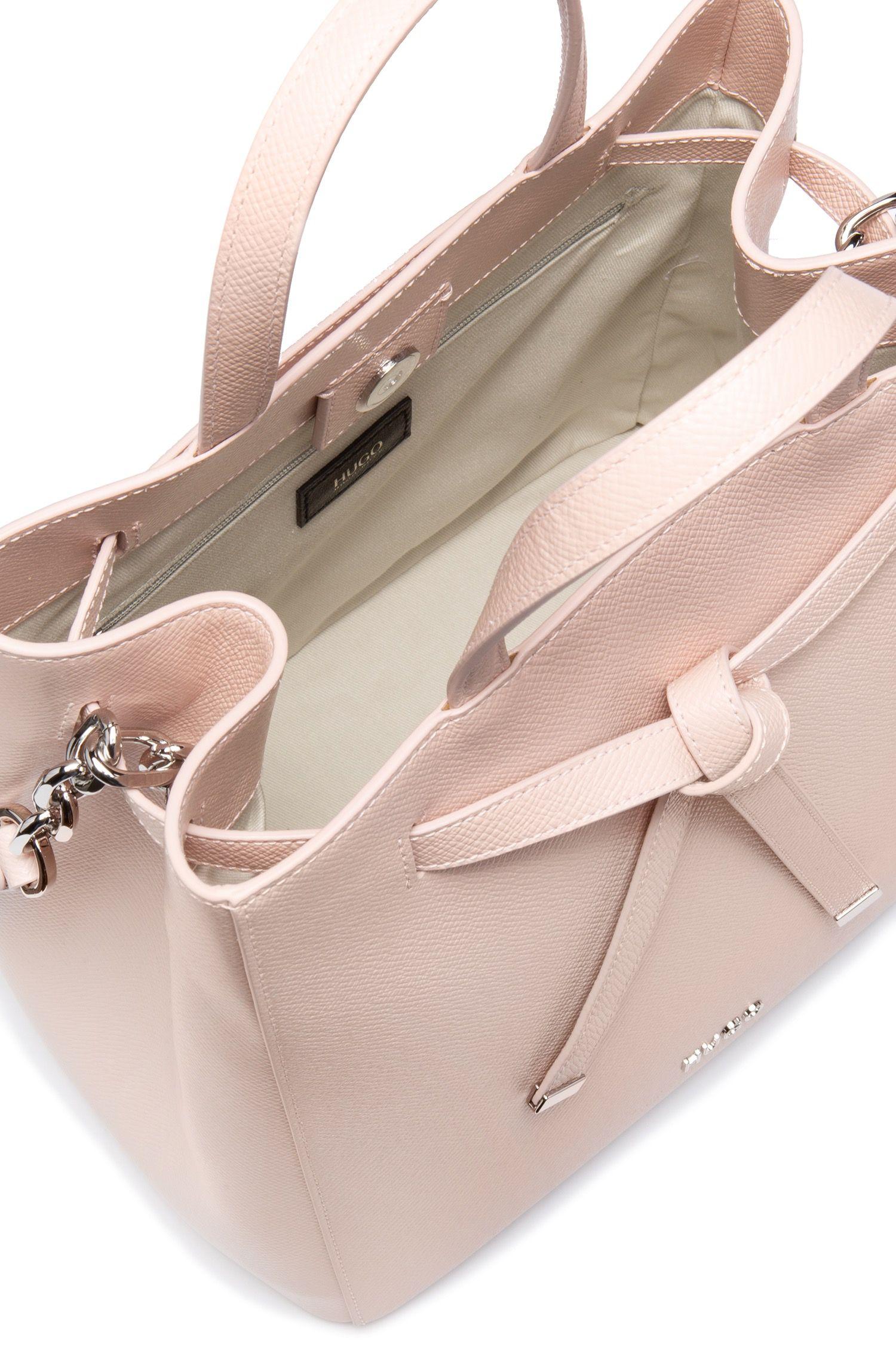 HUGO Bucket Bag In Saffiano Leather With Drawstring Detail in Pink Lyst