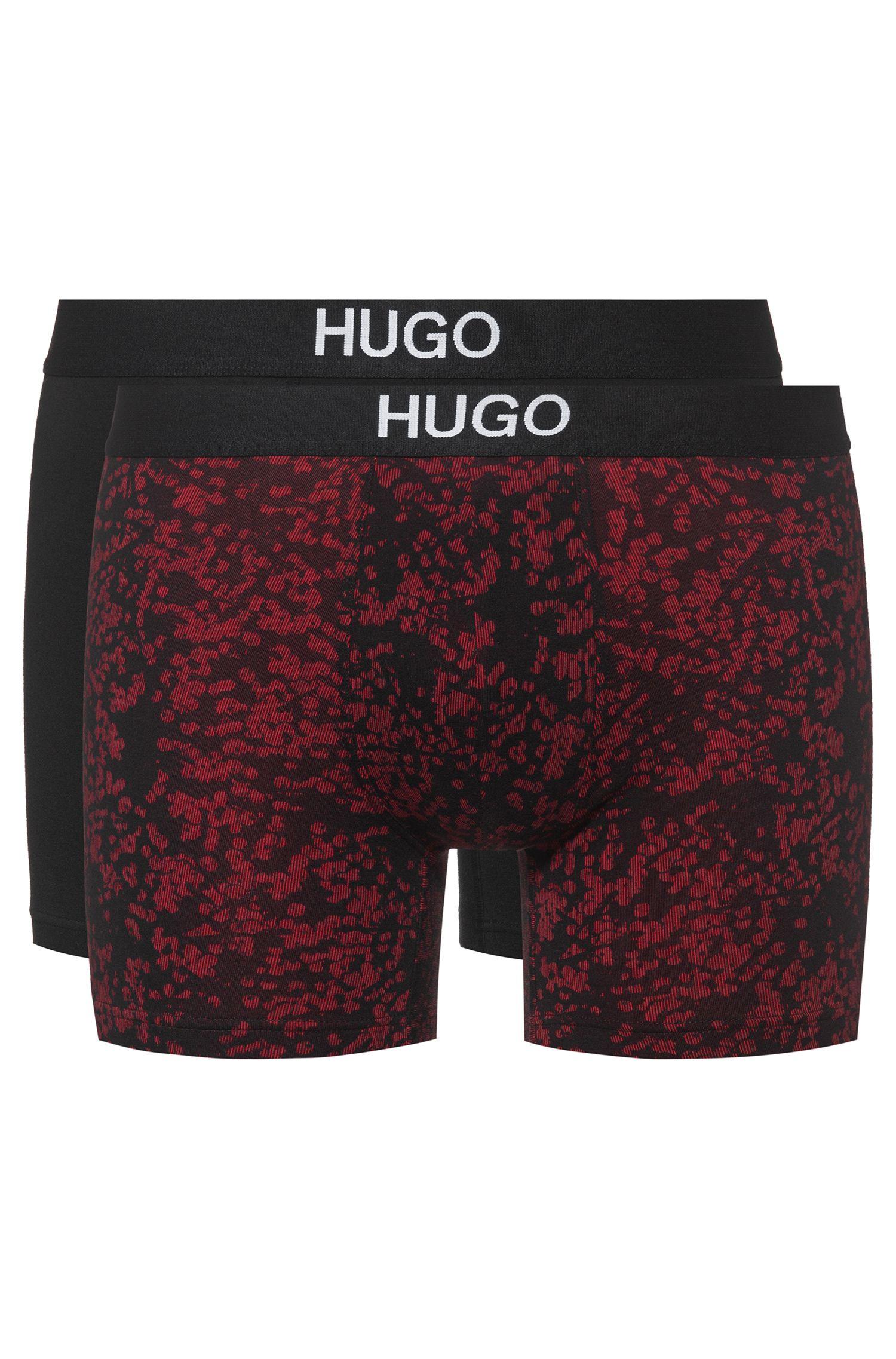 BOSS by Hugo Boss Cotton Two Pack Of Boxer Briefs With Logo Jacquard ...