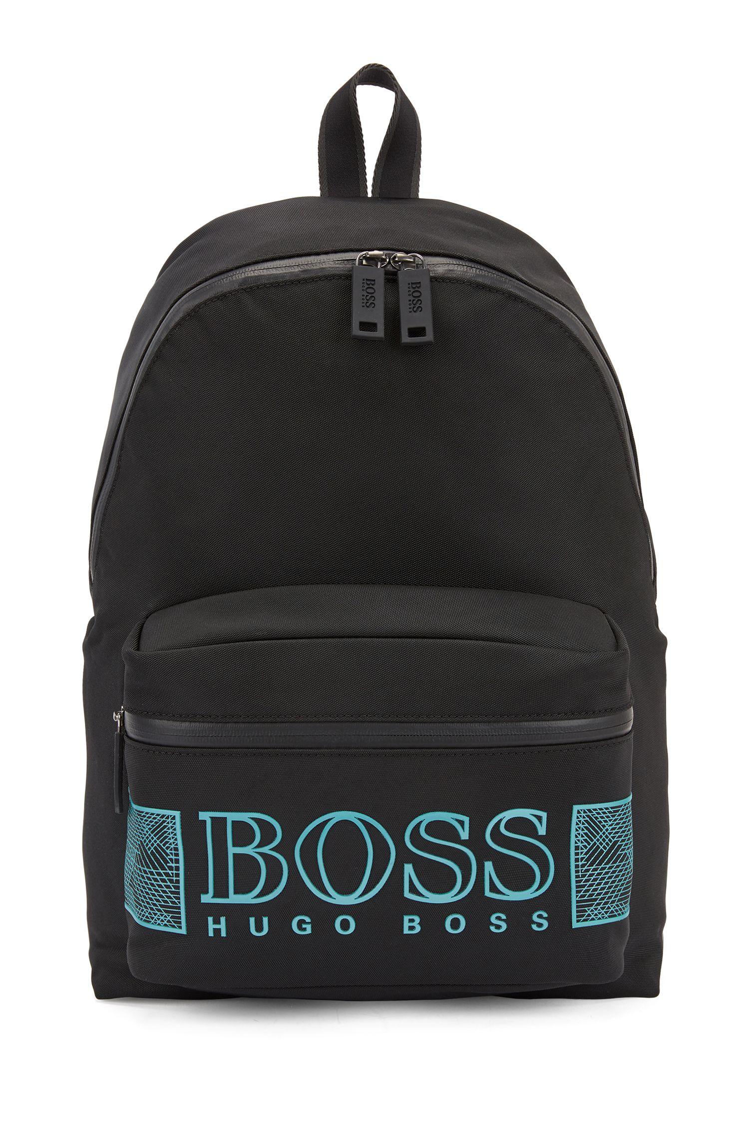 BOSS by Hugo Boss Synthetic Logo Backpack In Structured Nylon With