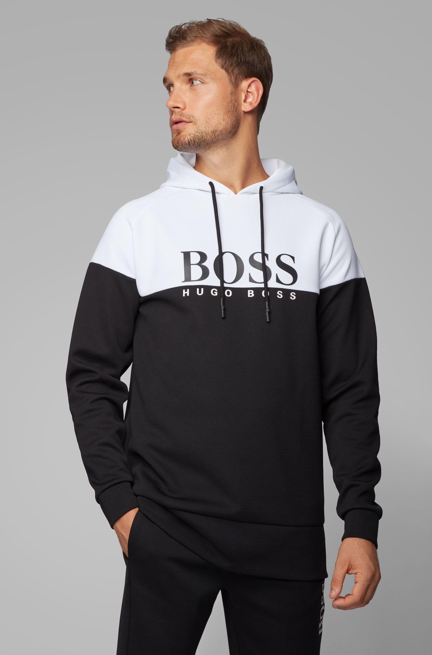 boss pique overhead hoodie