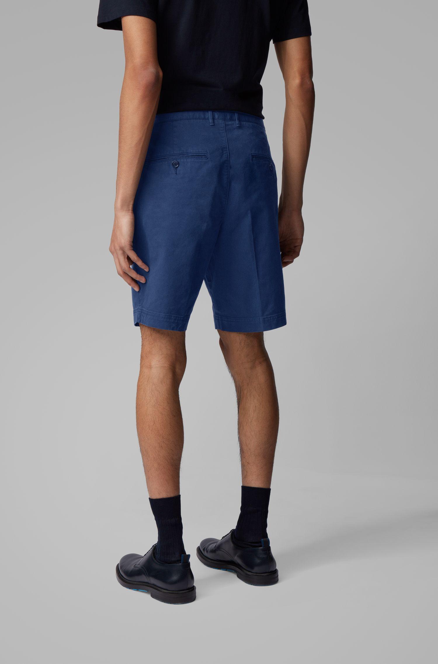 BOSS by Hugo Boss Slim Fit Shorts In Stretch Cotton With French Pocket