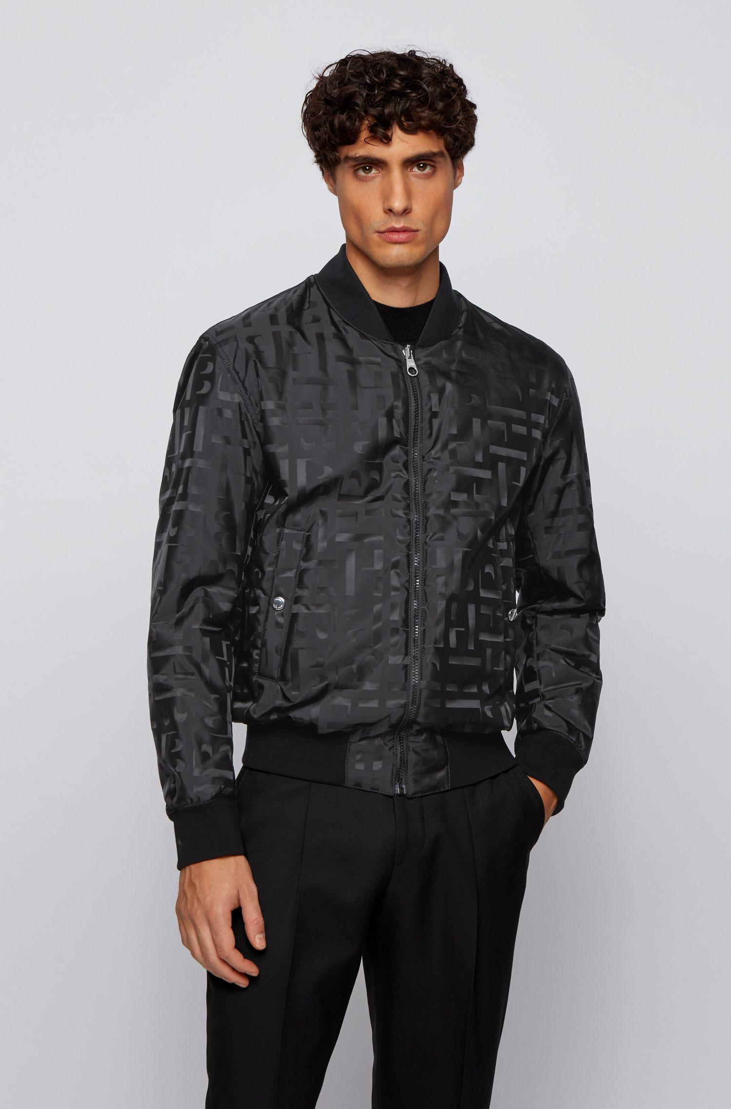 BOSS by Hugo Boss Synthetic Reversible Blouson Jacket With All Over ...