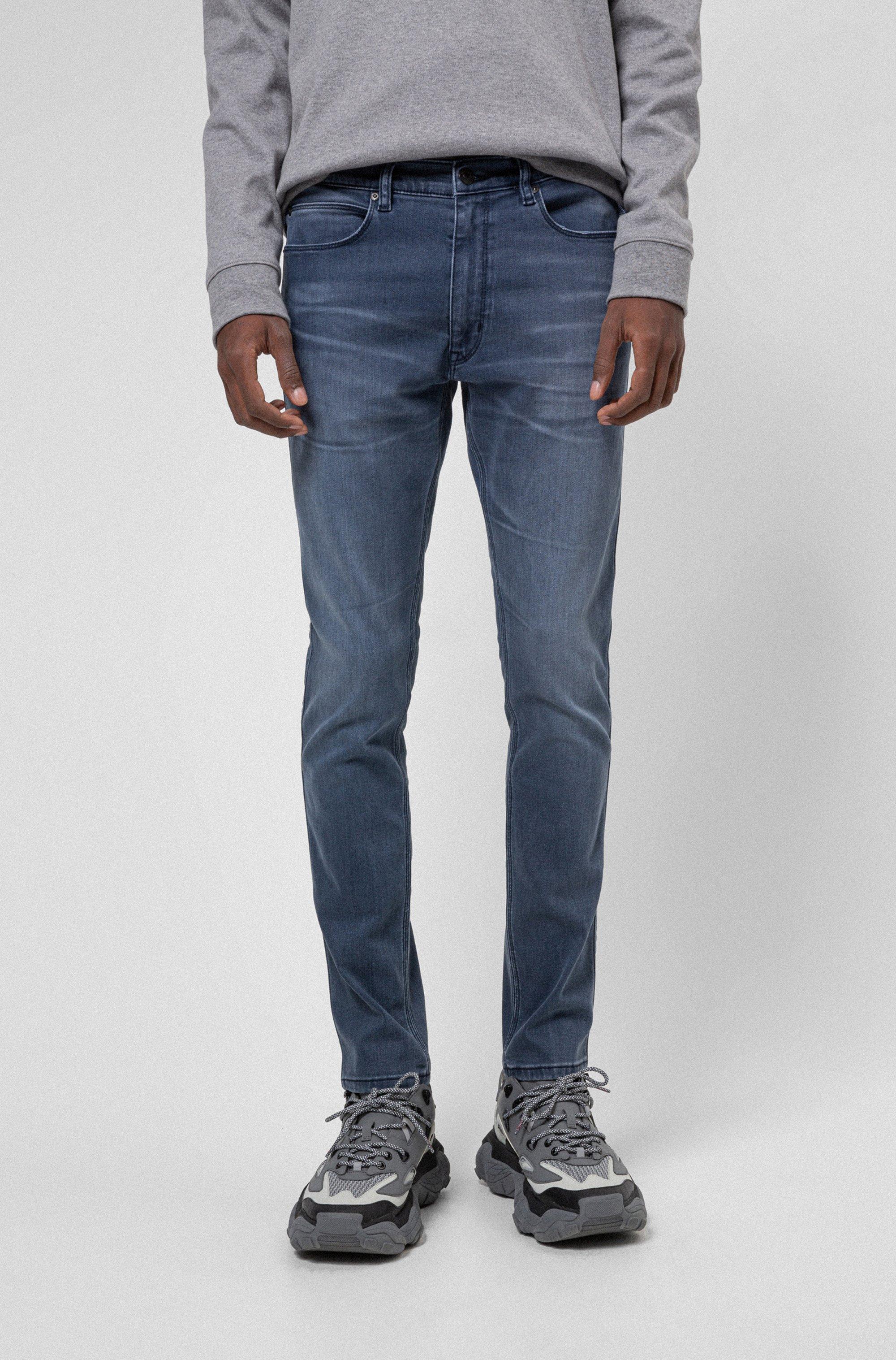 BOSS by HUGO BOSS Skinny-fit Jeans In Bright-blue Stretch Denim- Blue Men's  Jeans Size 32/32 for Men | Lyst