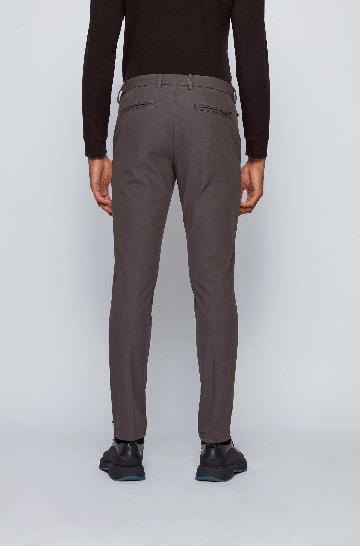 BOSS by Hugo Boss Slim Fit Pants In Travel Friendly Stretch Twill in Grey (Gray) for Men - Lyst